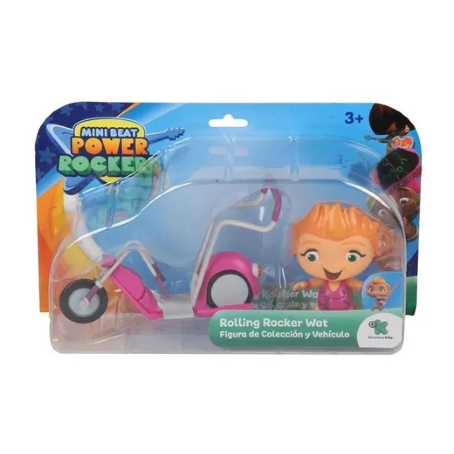 Juguete Pack 4 Figuras Power Rockers Con Automovil Infantil-4