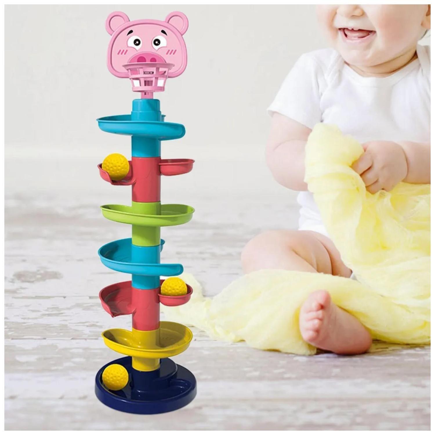 Juguete Torre Giratoria Para Pelotas Didacticas 7 Niveles-2