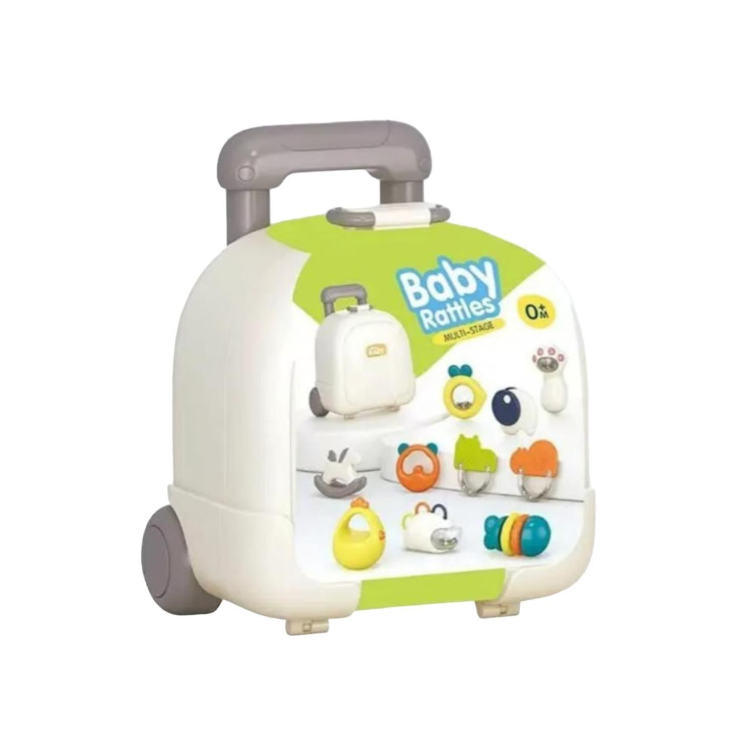 Juguete Sonajero Y Mordedor Para Bebe Maleta Con 10 Piezas-0