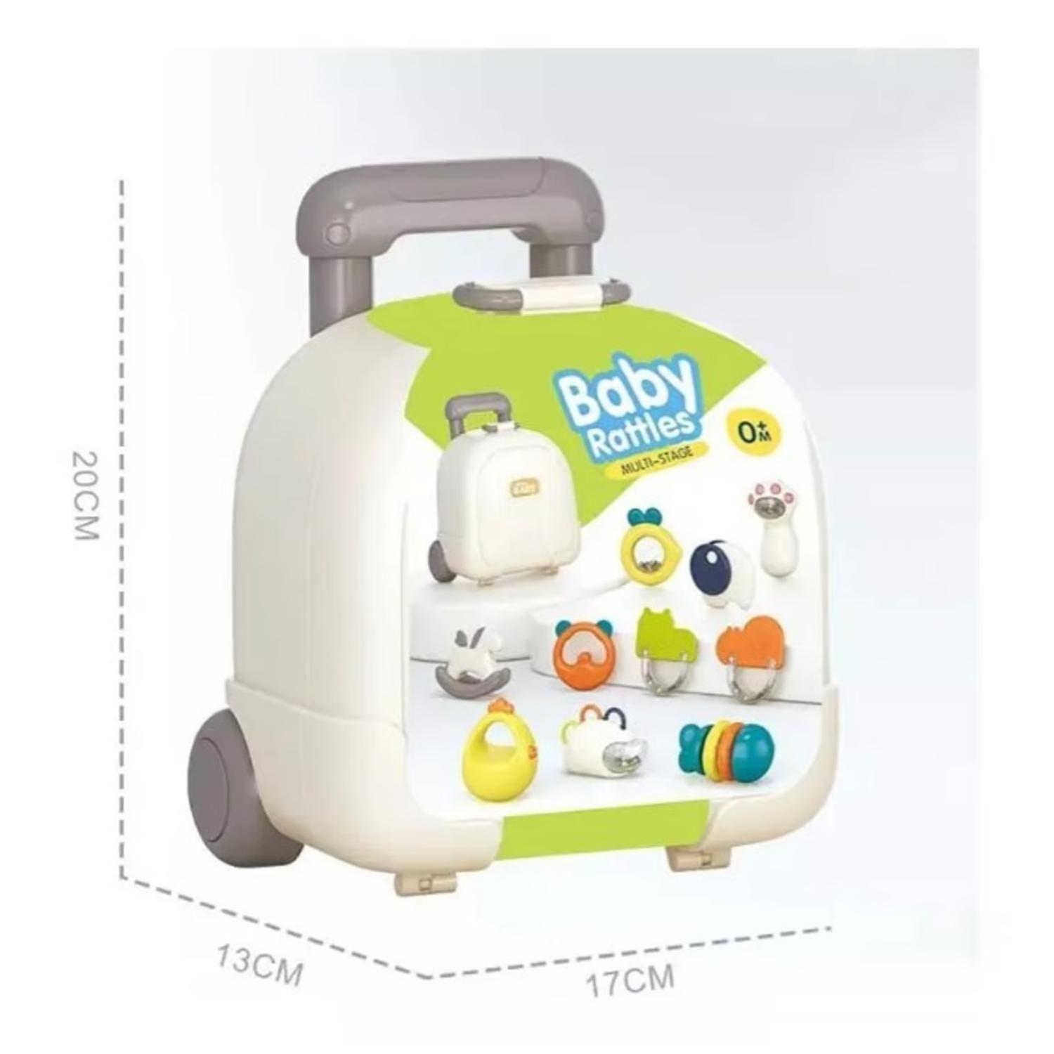 Juguete Sonajero Y Mordedor Para Bebe Maleta Con 10 Piezas-1