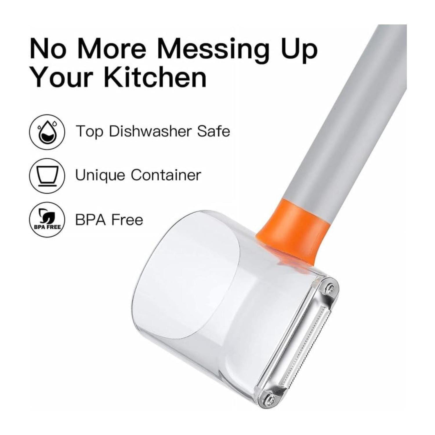 Pelador Manual De Verduras Y Frutas Con Deposito-2