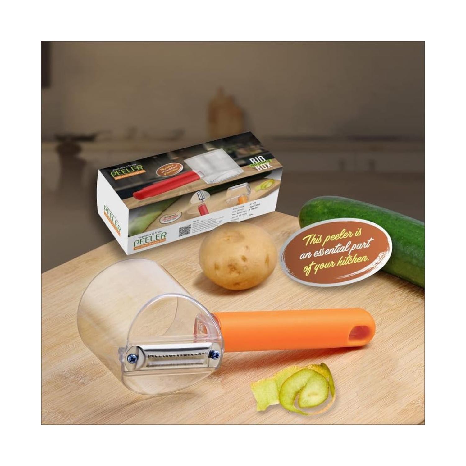 Pelador Manual De Verduras Y Frutas Con Deposito-3