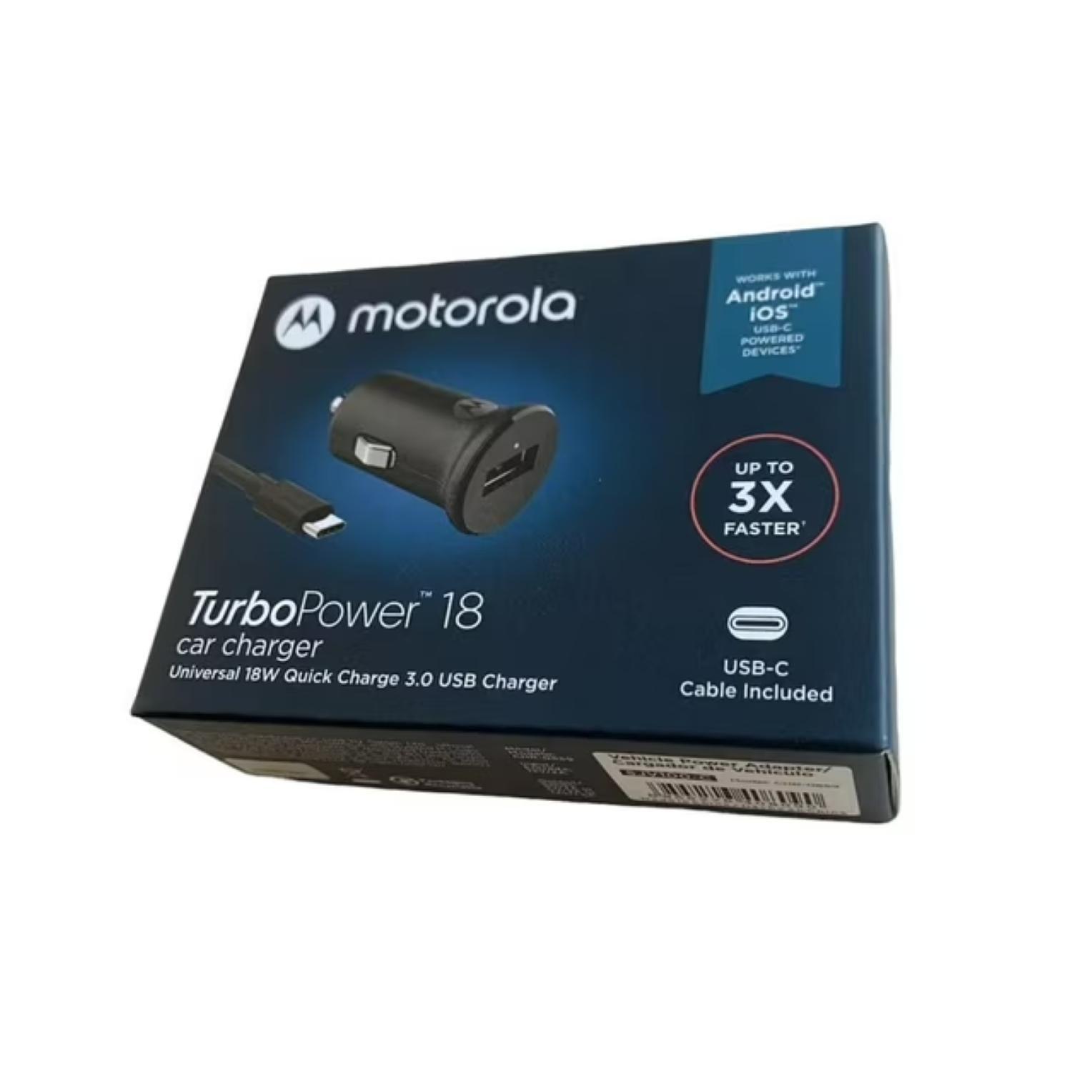 Cargador Automovil Carga Turbo USB Tipo C Negro -4
