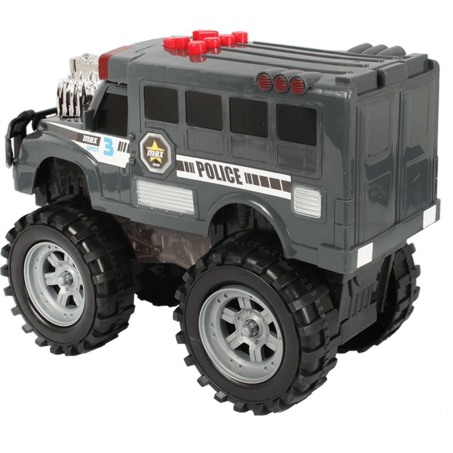 Juguete Camion MBX De Rescate Pilicia A Pilas-1
