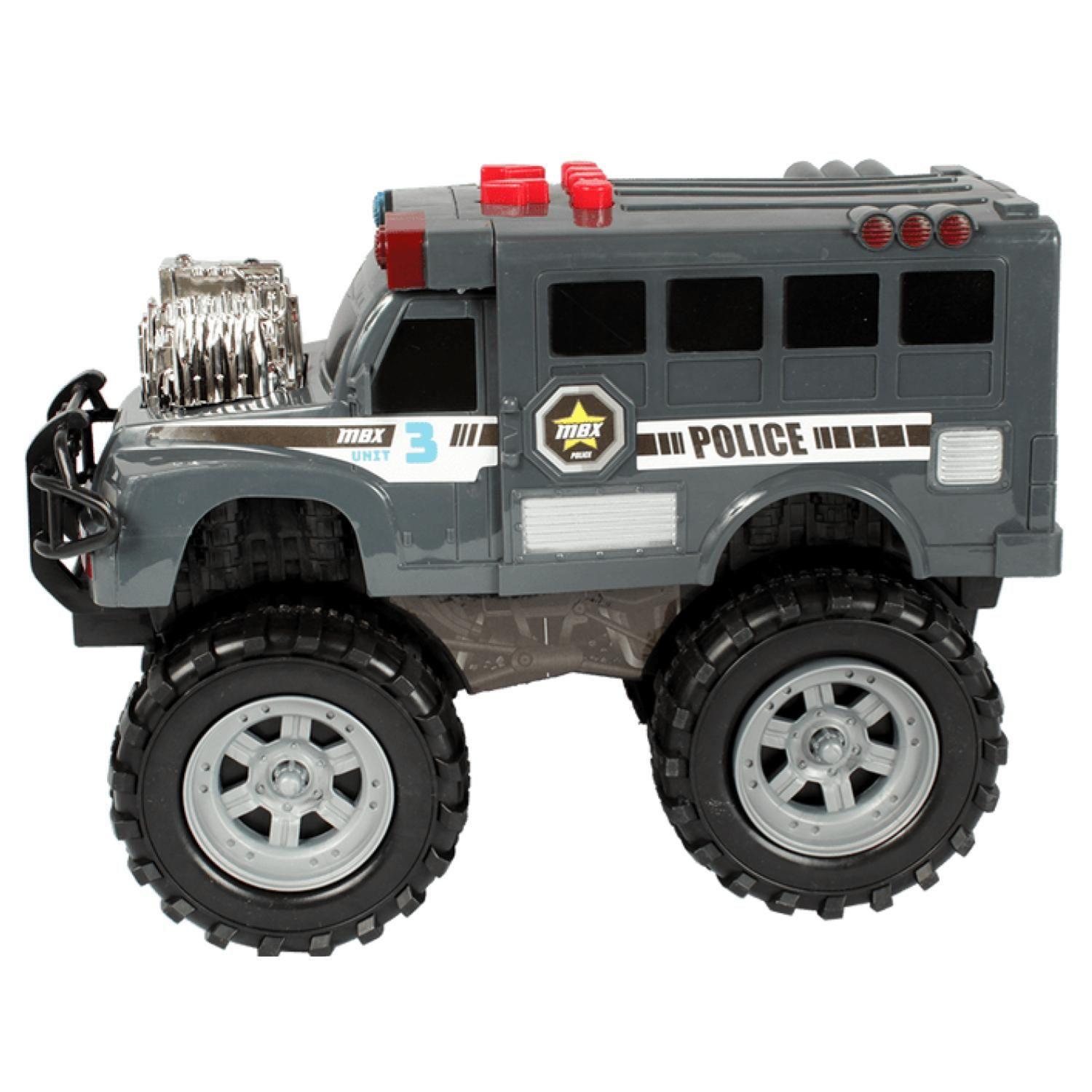 Juguete Camion MBX De Rescate Pilicia A Pilas-2