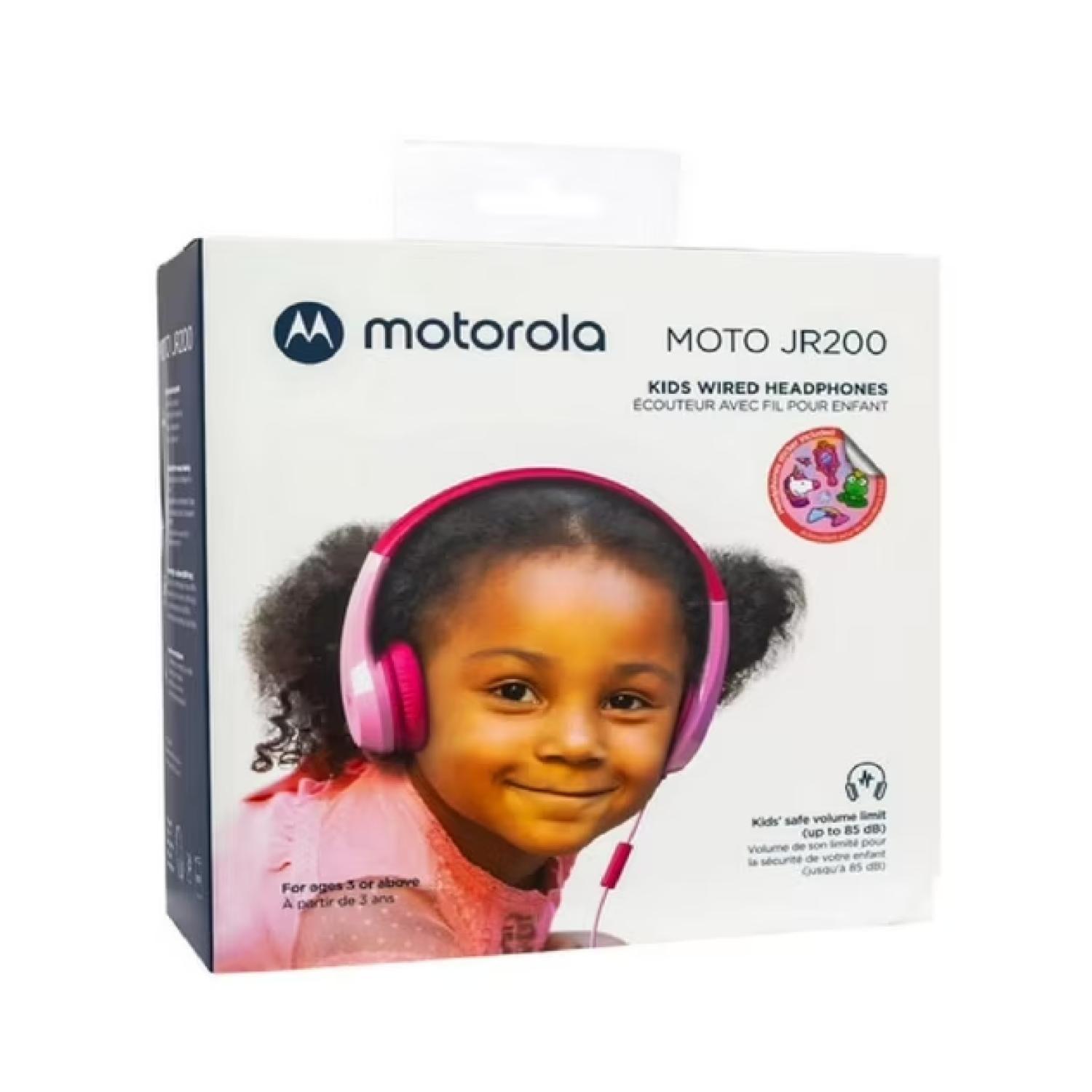 Audifono Manos Libres Jack 3.5 Rosado Moto JR 200 -3