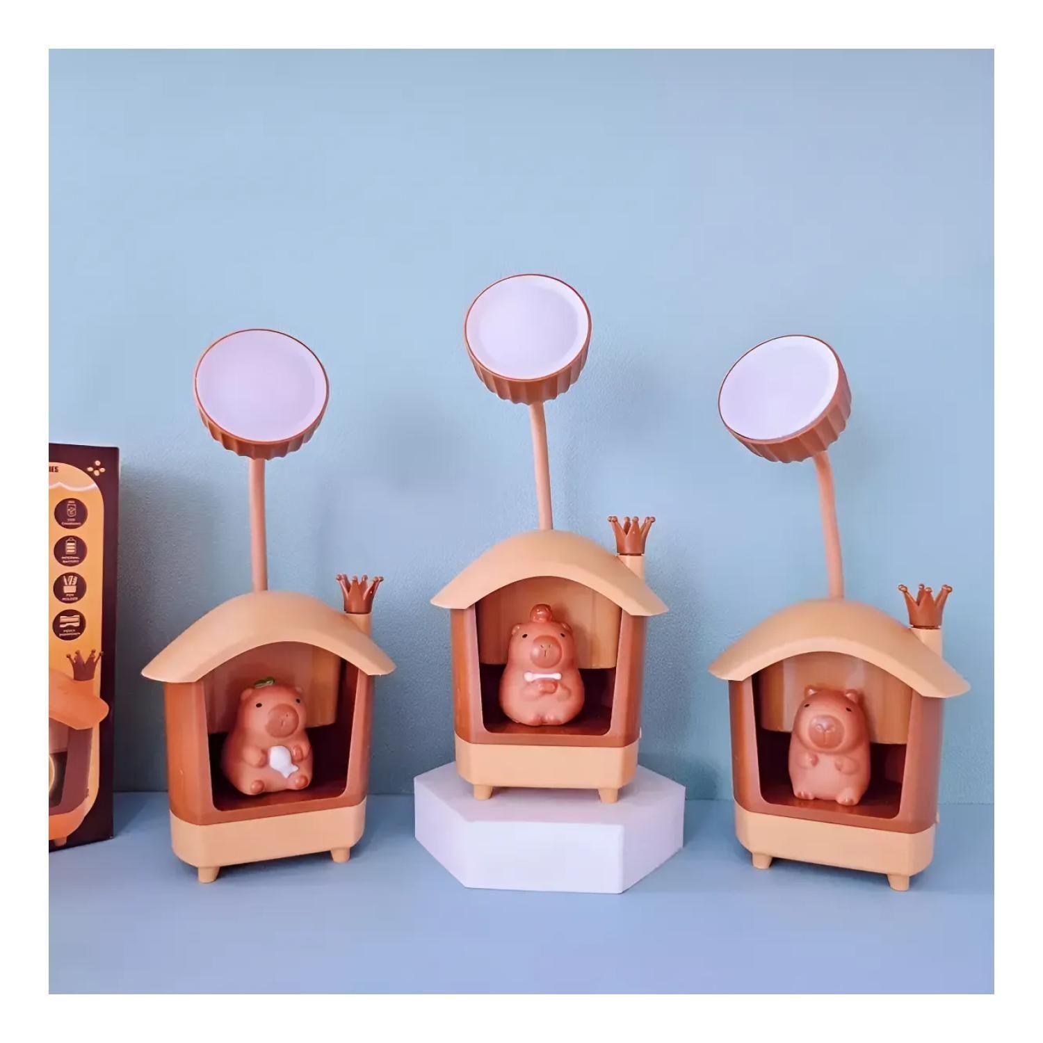 Mini Lampara LED De Escritorio USB Tematica Capibara-2