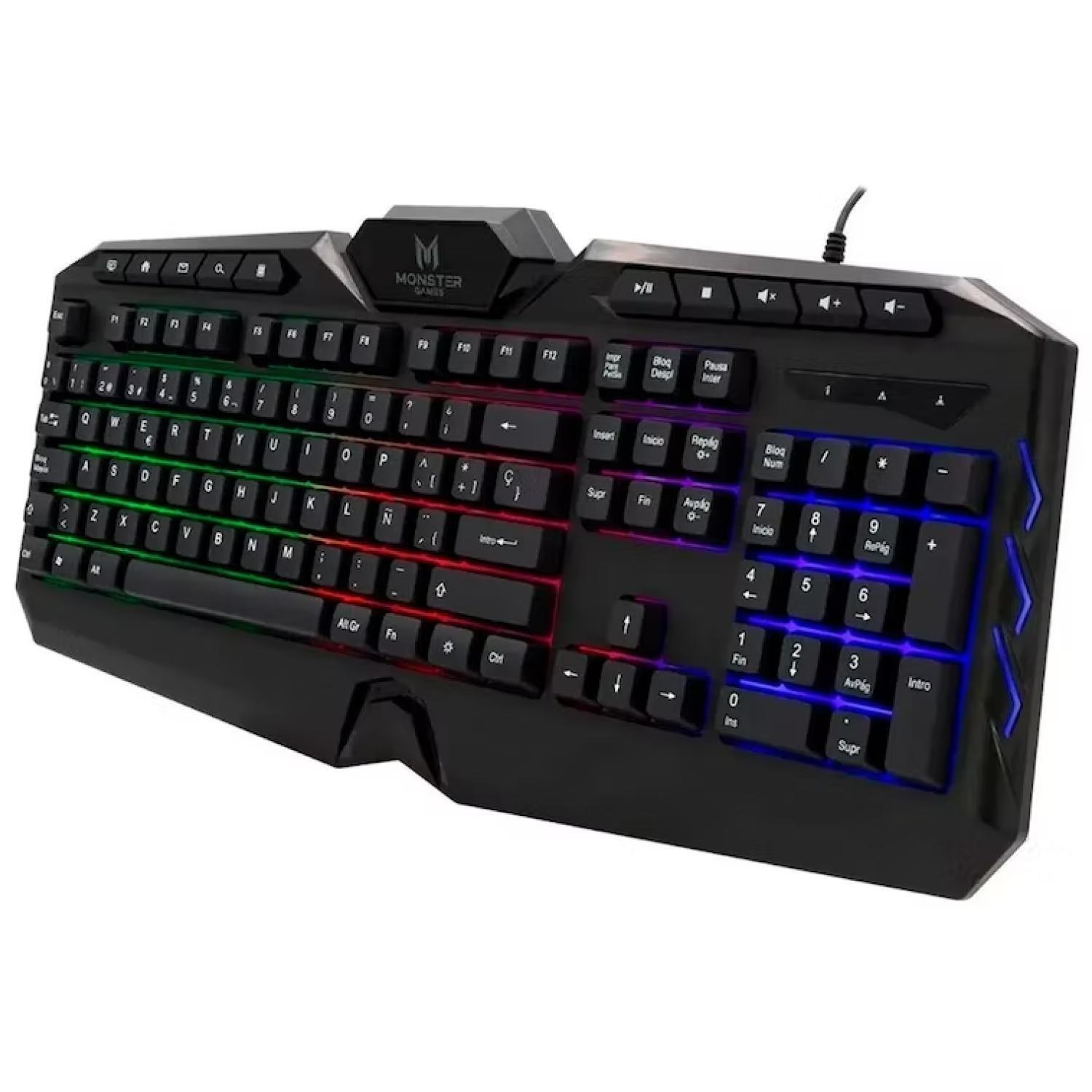 Teclado Gamer USB RGB Negro Onset -3