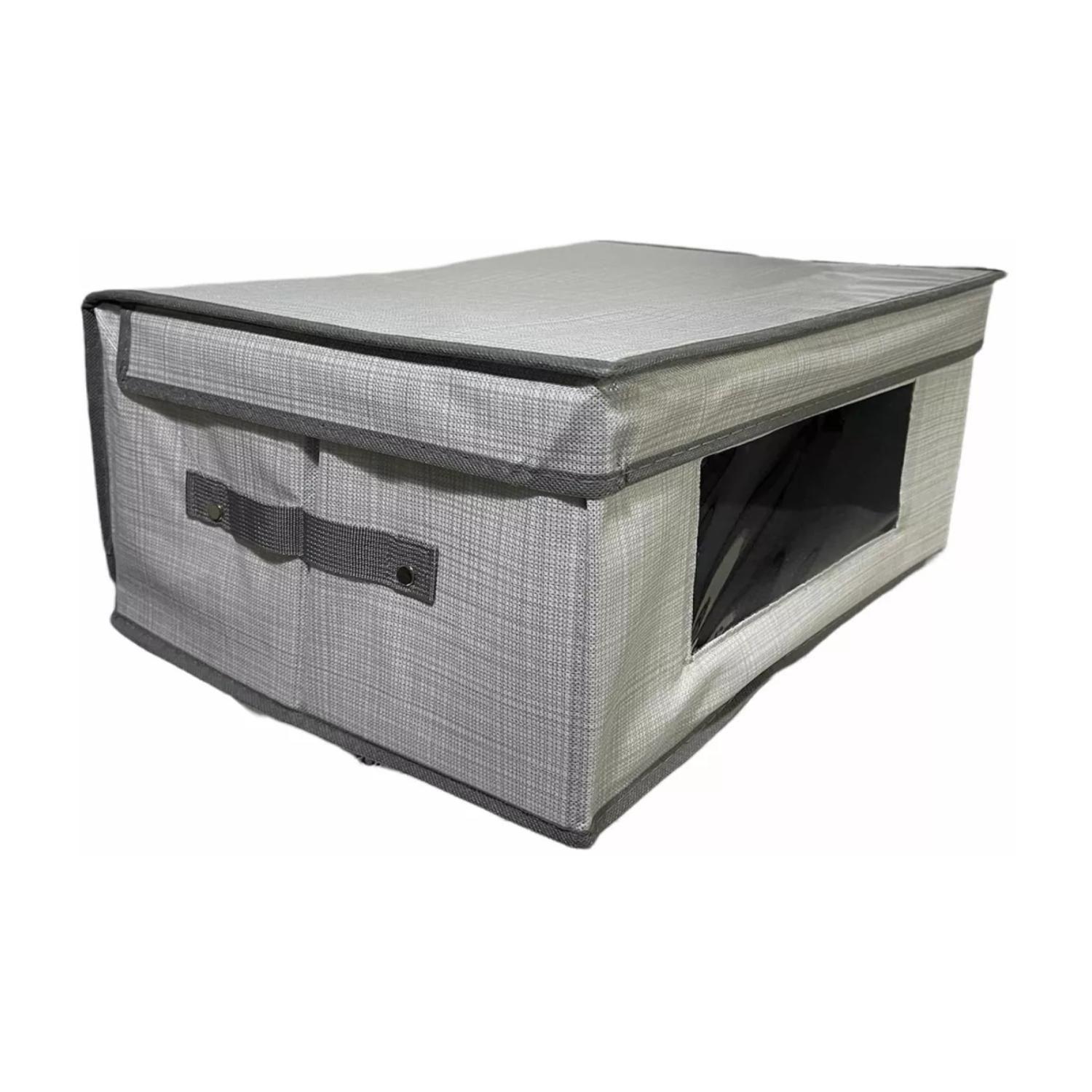 Caja Organizadora De Tela Plegable Ropa Closet 50x30x20cm-2