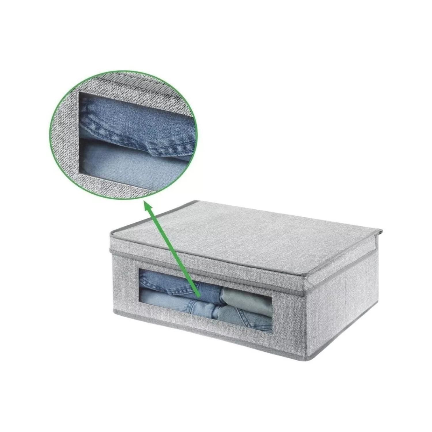Caja Organizadora De Tela Plegable Ropa Closet 50x30x20cm-3