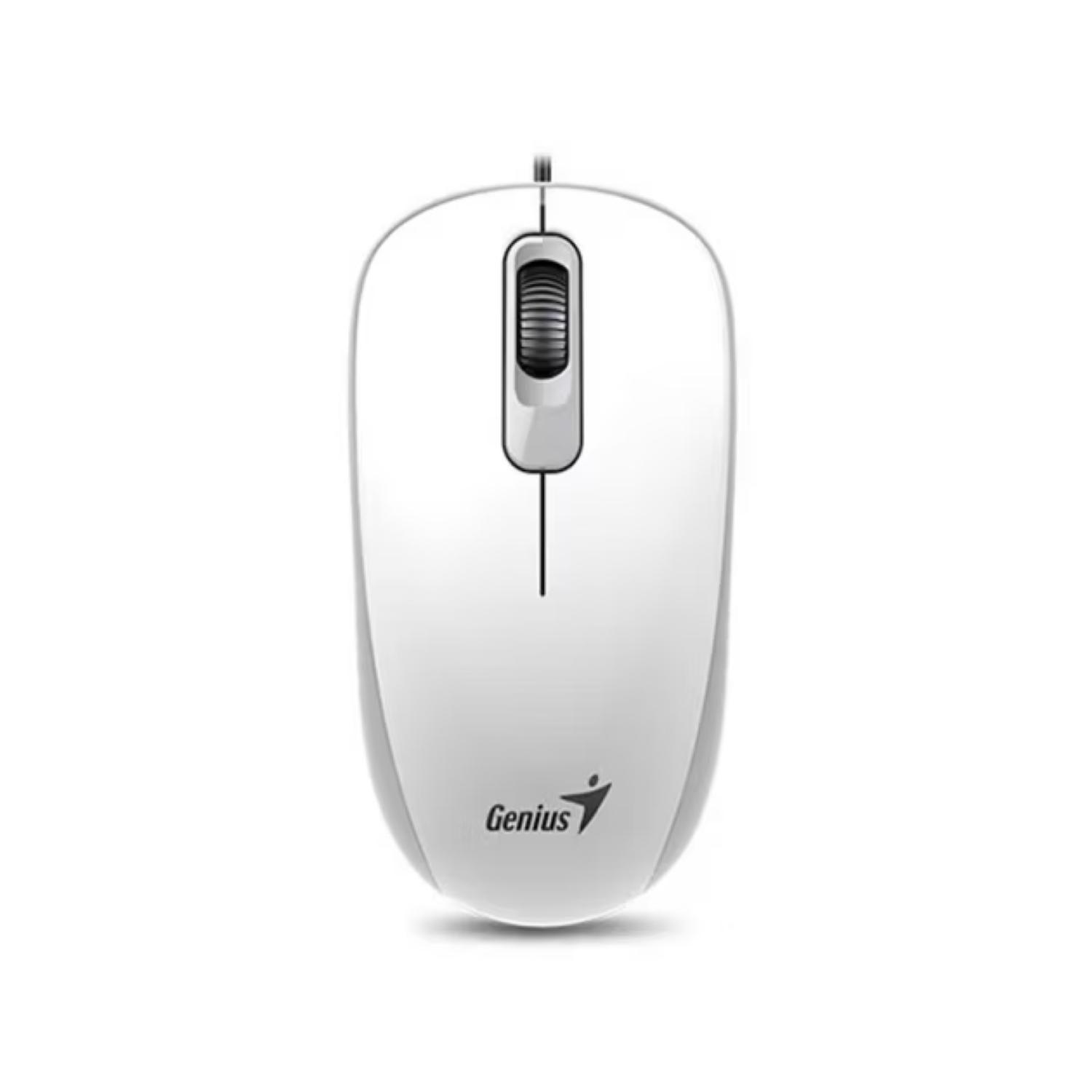 Mouse Alambrico 3 Botones 1000DPI DX-110 Blanco -2