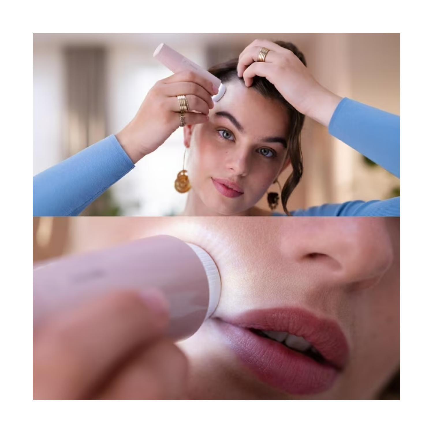 Depiladora Facial Femenina Recargable Rosada BRR454 00 Philips-2