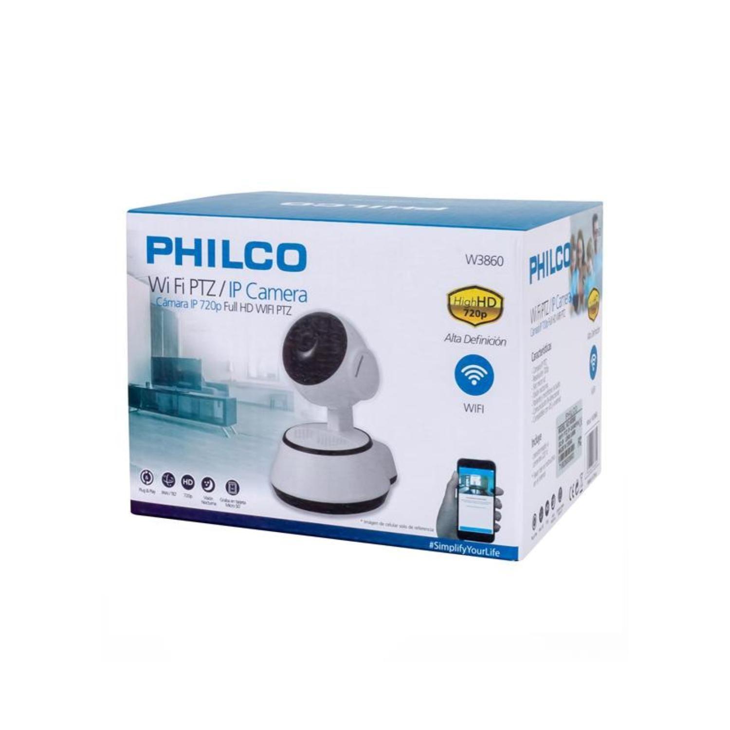 Camara De Seguridad IP WiFi HD 720P Con App Blanco -4
