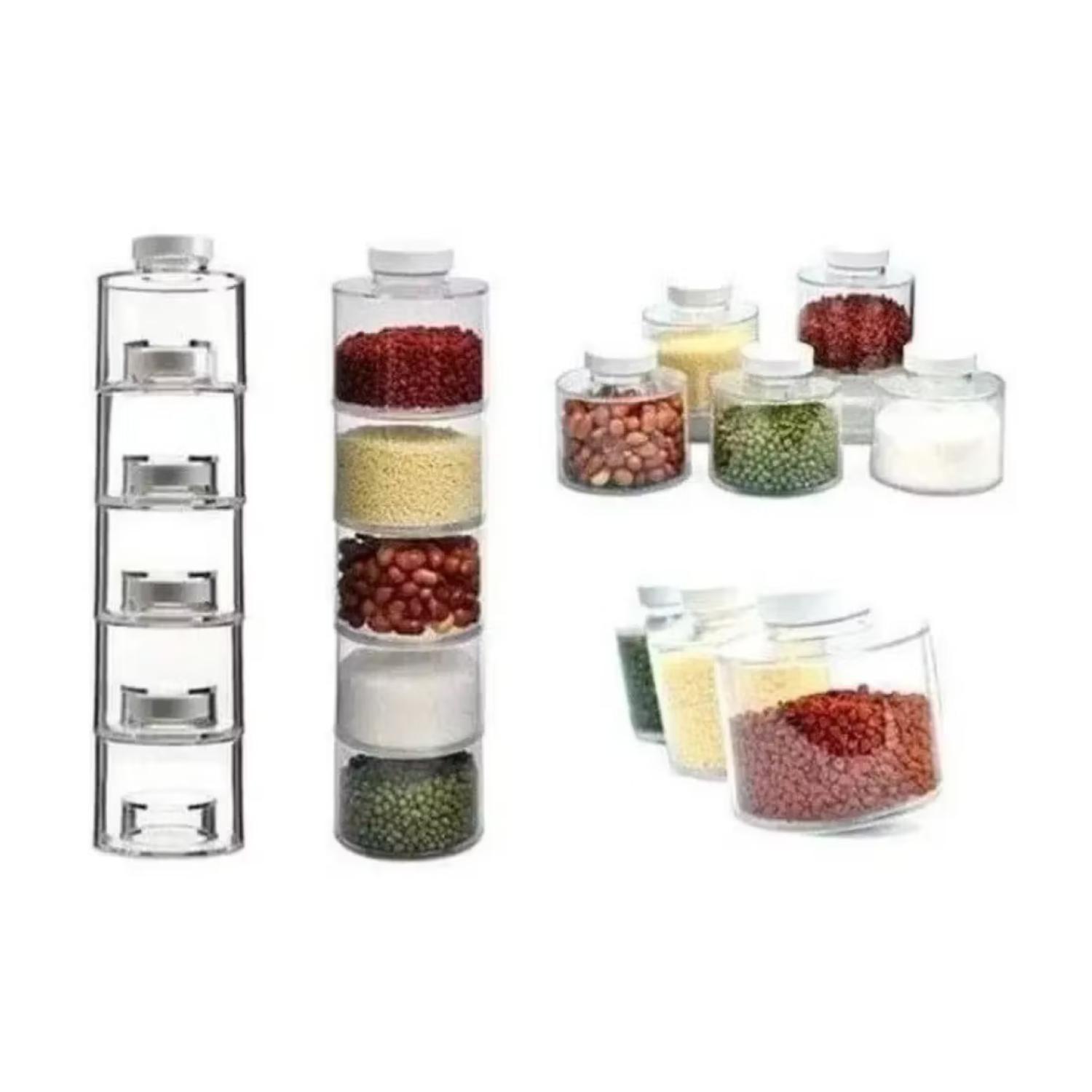 Especieros Modular Para Cocina 3 TorreS 12 Frascos Giro 360°-4