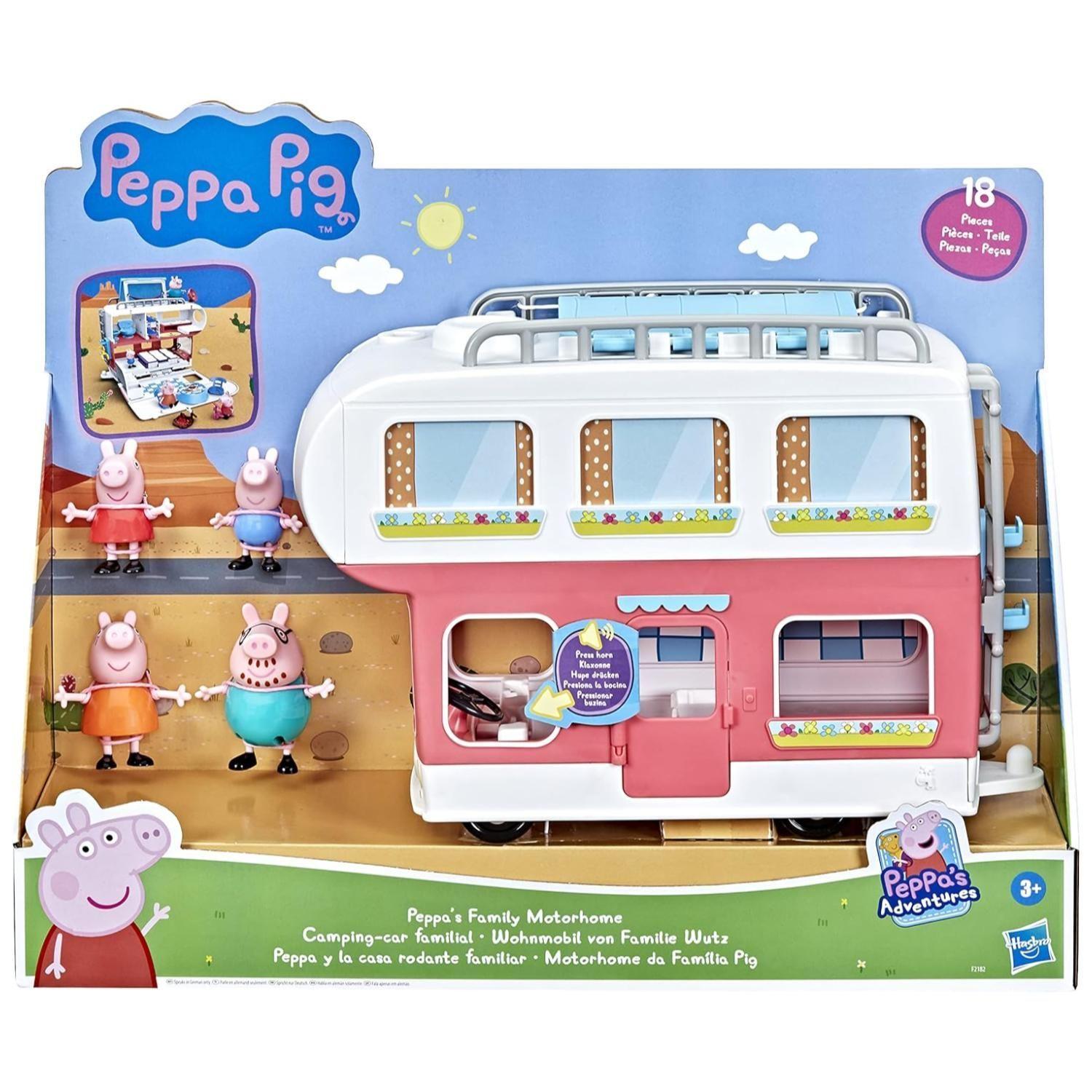 Juguete Casa Rodante De Peppa Pig Con Accesorios Rojo-0