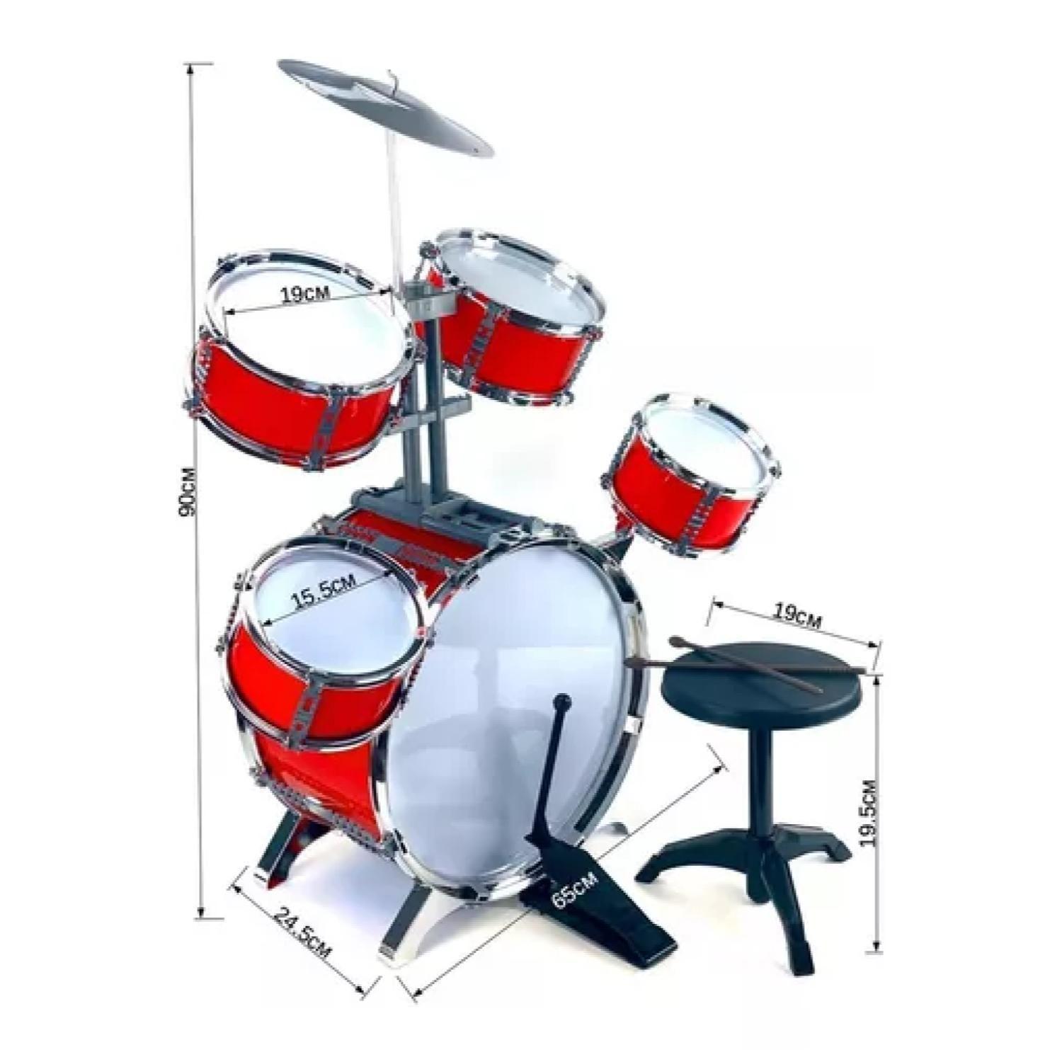 Juguete Bateria Musical Infantil 6 Piezas 82Cm-1