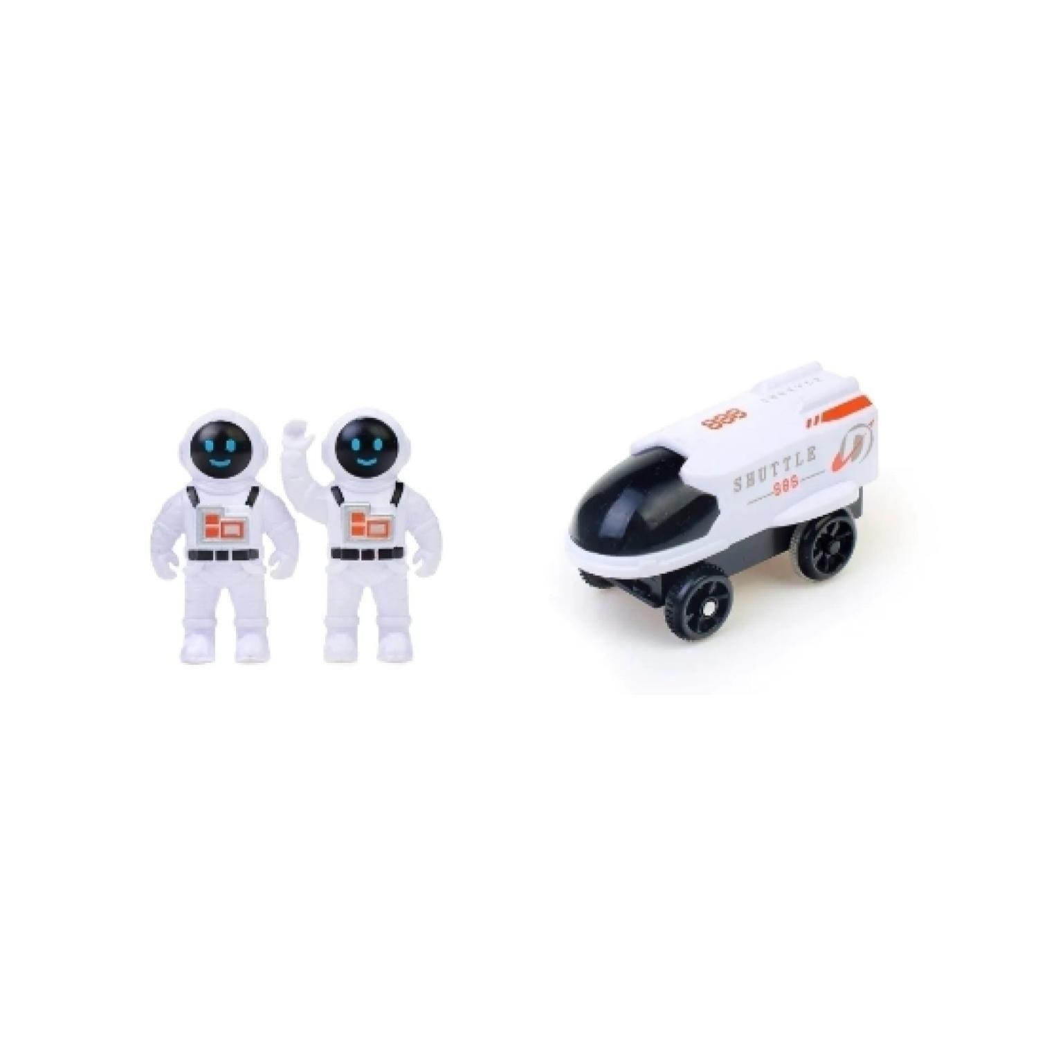 Juguete Pista De Auto Astronautas 14 Piezas Infantil-2