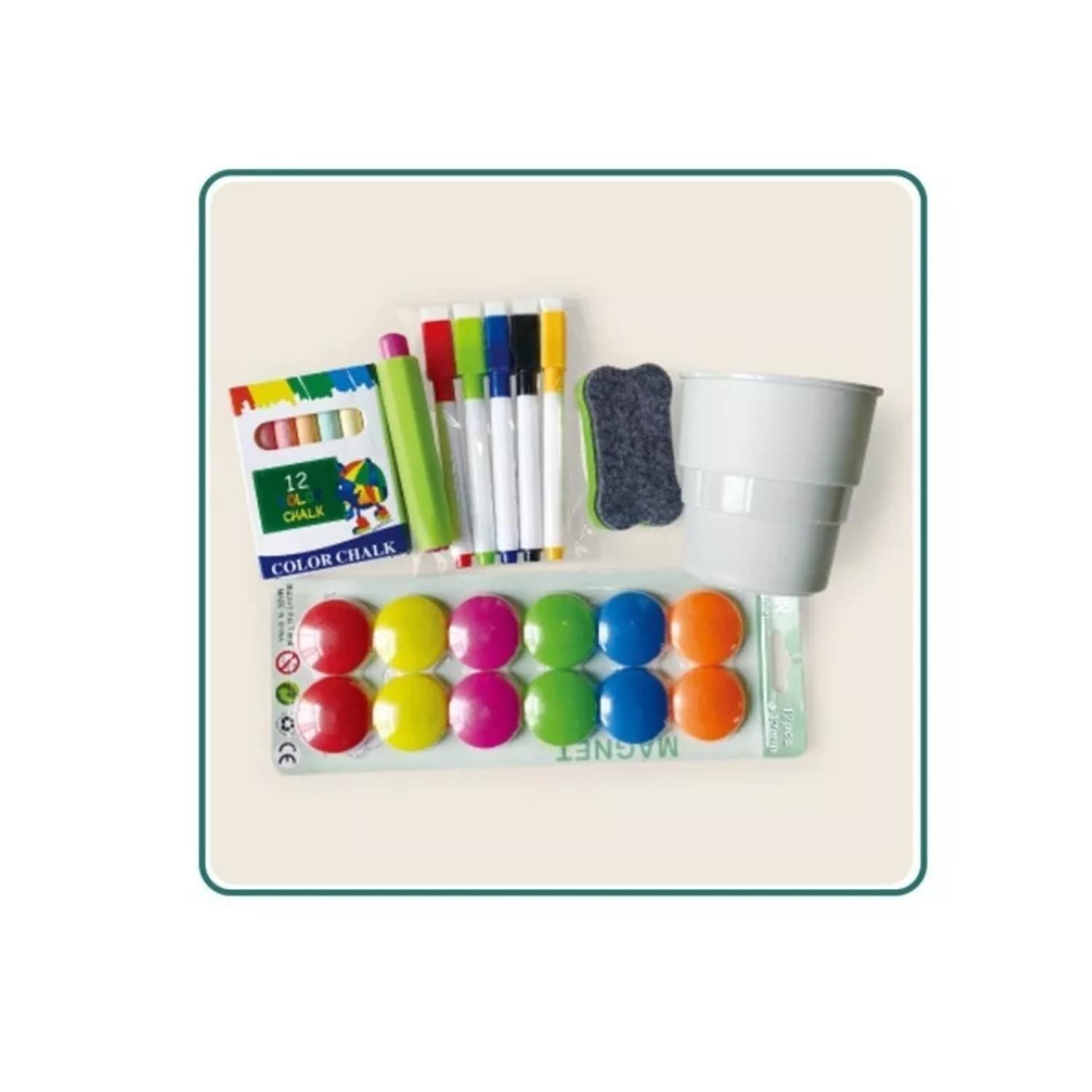 Juguete Pizarra Doble Reversible Acrilica Y Tiza Verde-2