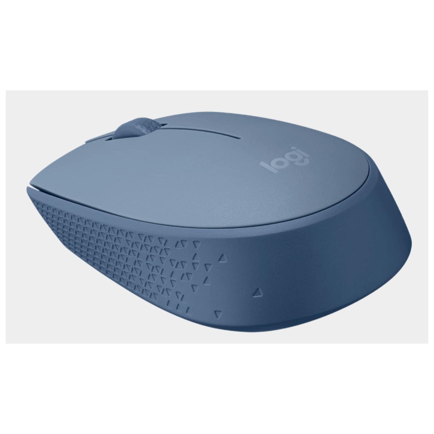 Mouse Inalambrico USB 3 Botones Celeste M170-3