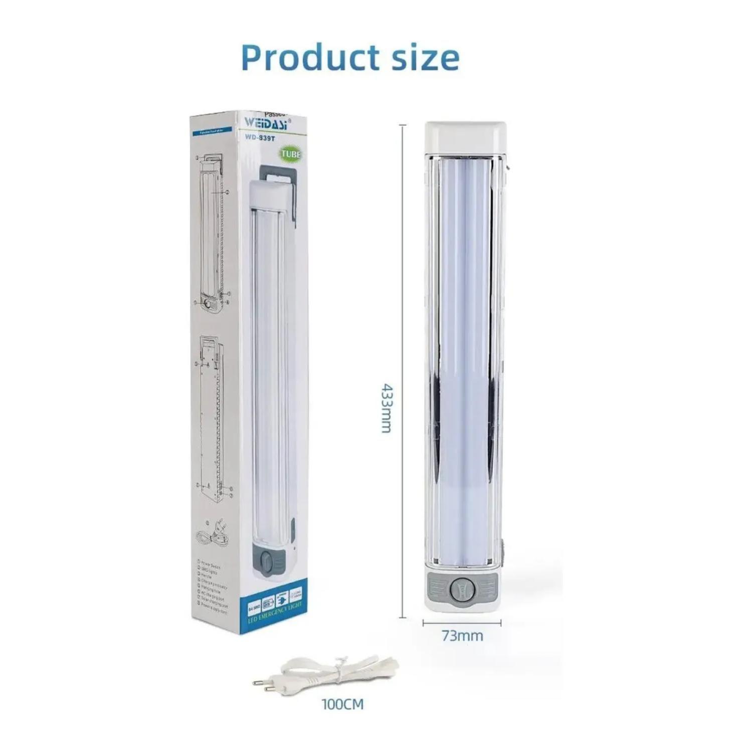 Lampara De Emergencia LED Recargable Portatil Blanca-5