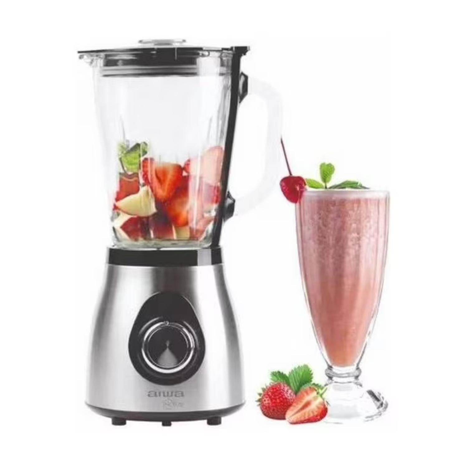 Licuadora Jarra Vidrio 1500ml 500W Pica Hielo AWLD9702A-2