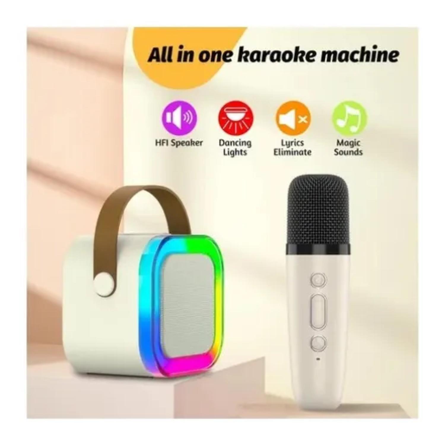 Juguete Parlante Karaoke Bluetooth Interactivo Rosa Infantil-2