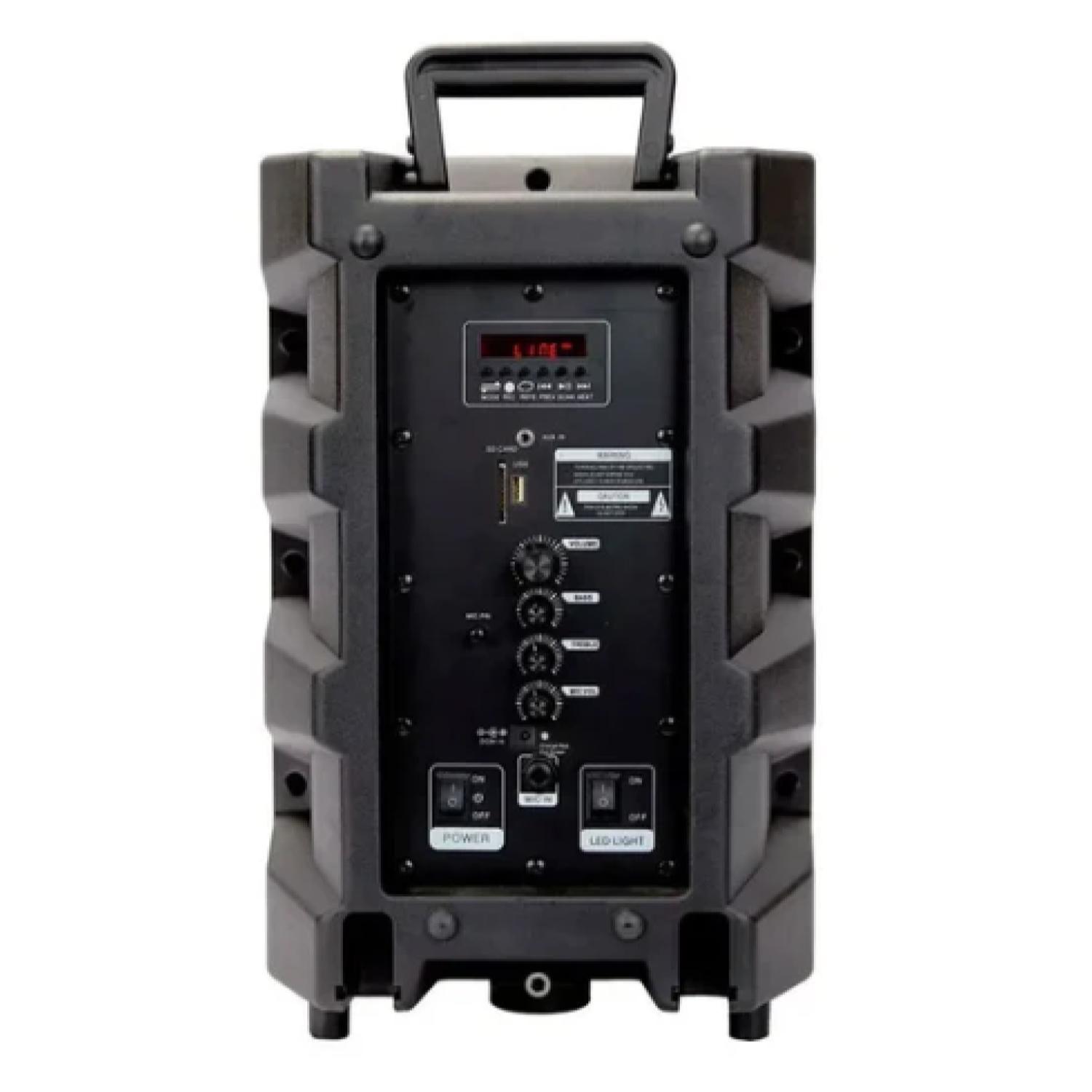 Parlante Bluetooth Microfono USB AUX 20W RMS RGB SP8B-2