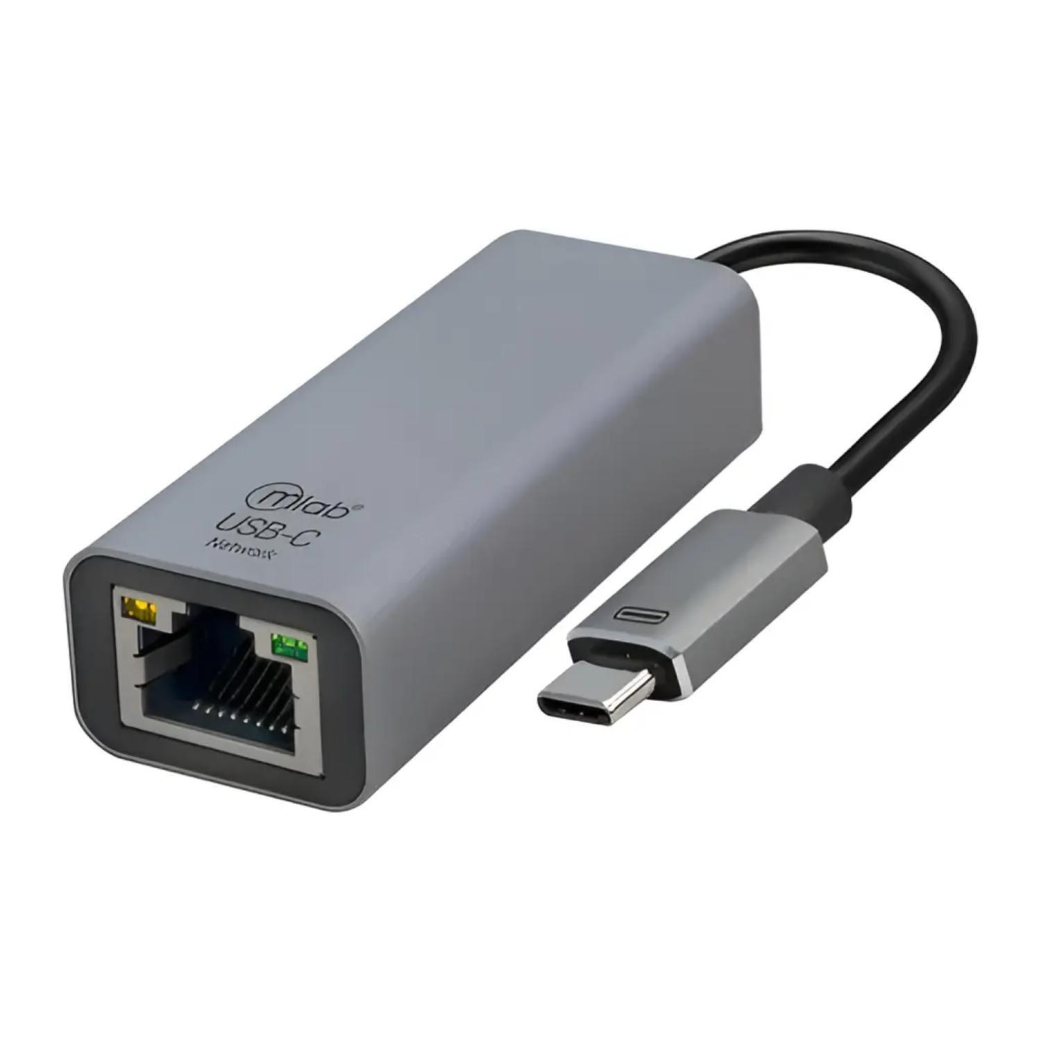 Adaptador De RED USB C A Ethernet Gigabit Gris Mlab-0