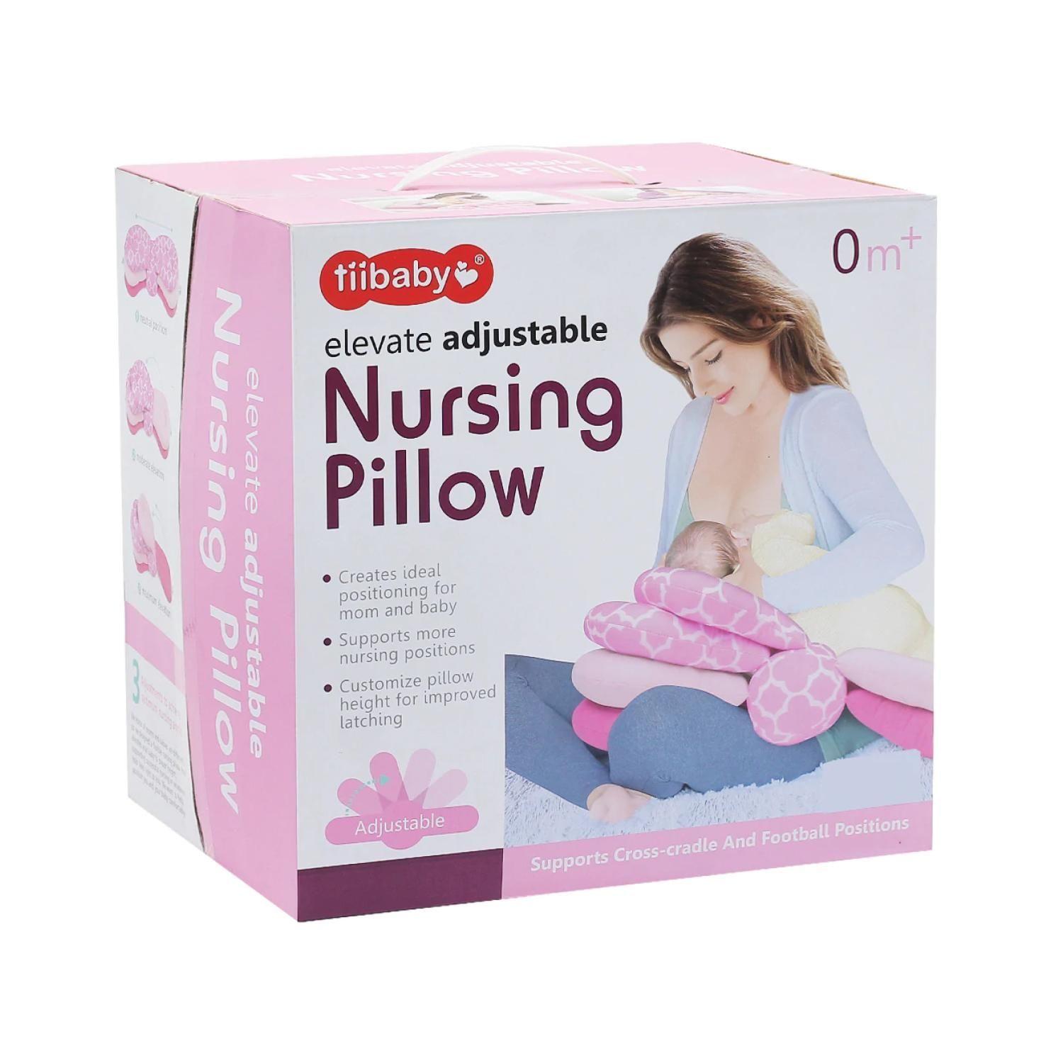 Almohada Cojin Para Lactancia Amamantar Infantil Rosado-3