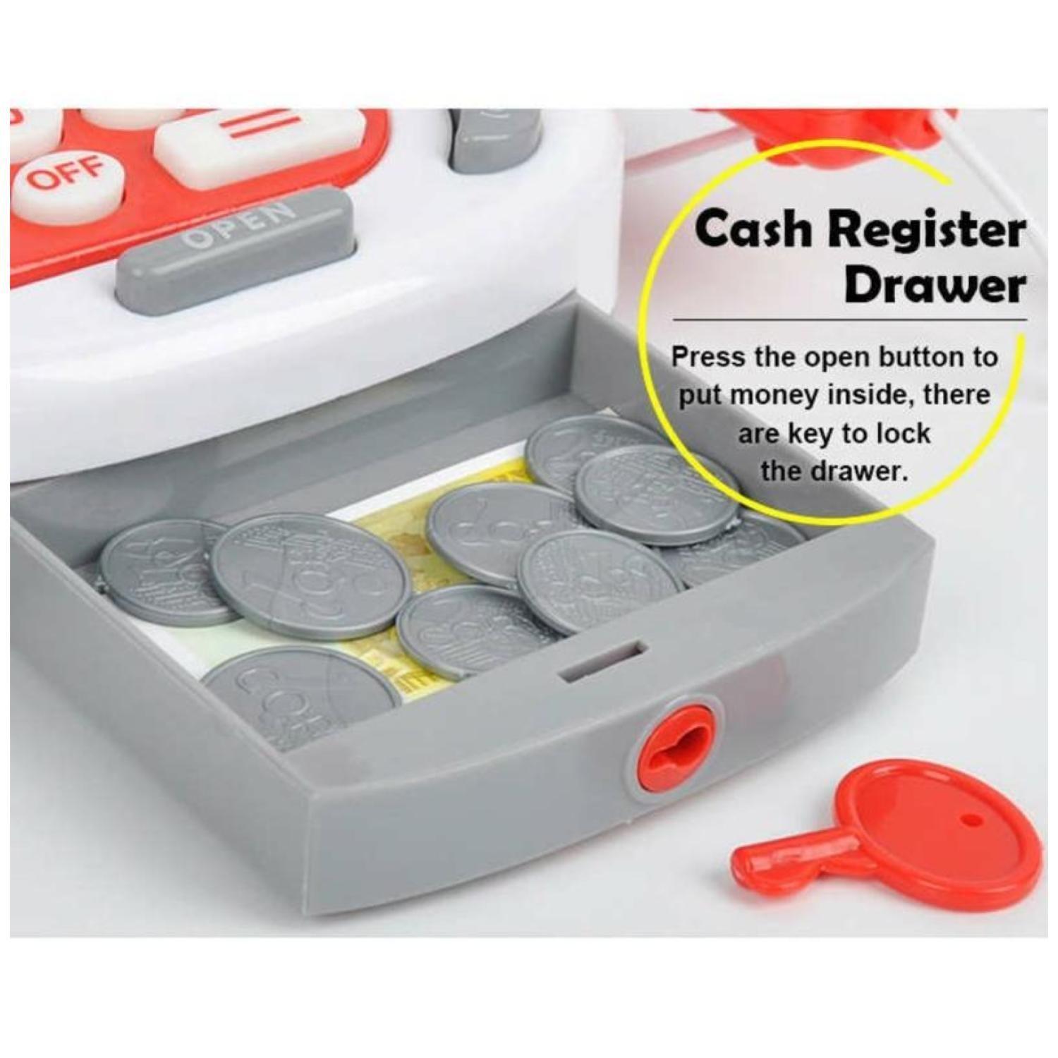 Juguete Caja Registradora Carro Grande Y Accesorios Infantil-2