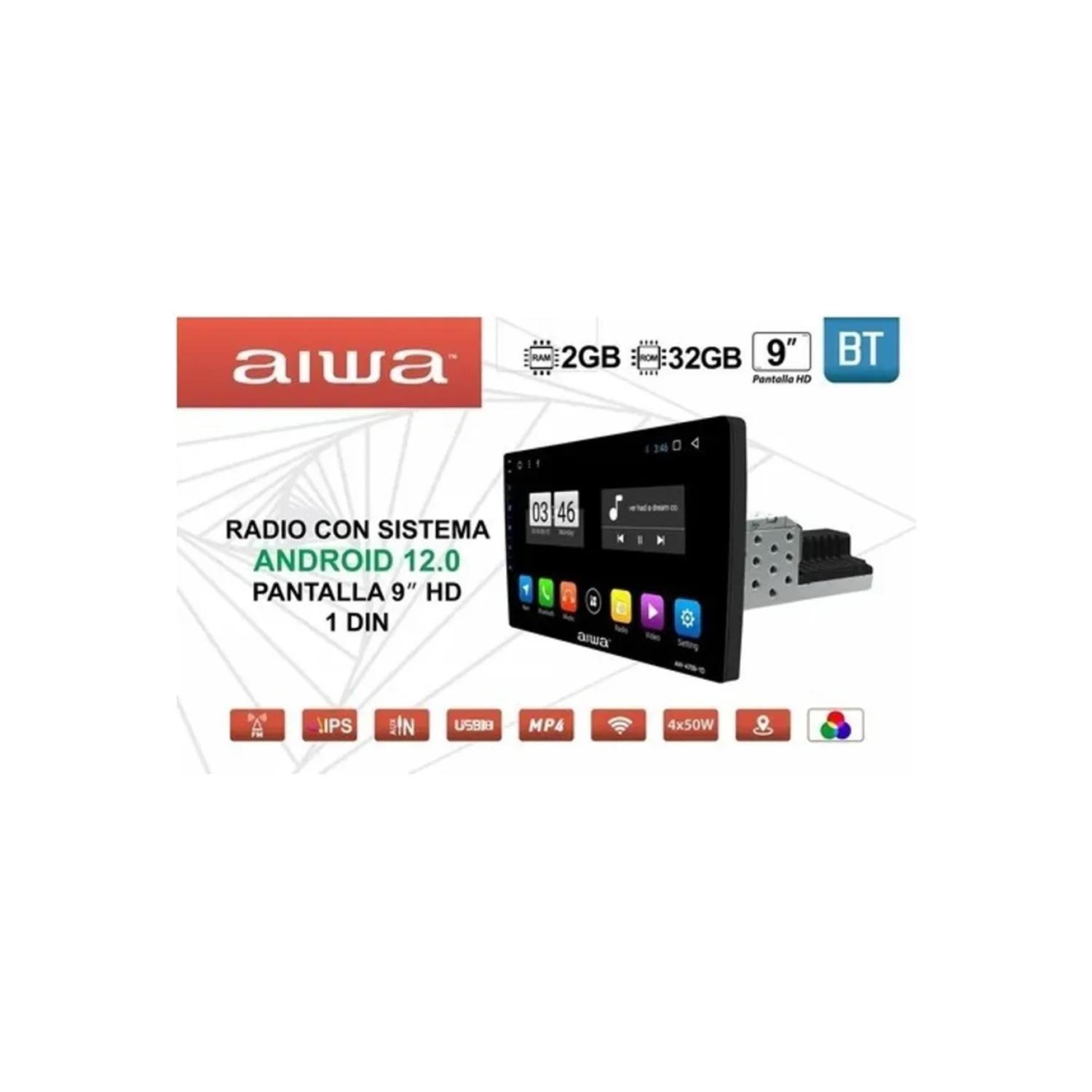 Radio Pantalla Android Para Automovil 9 HD WiFi AW A709 Aiwa-2
