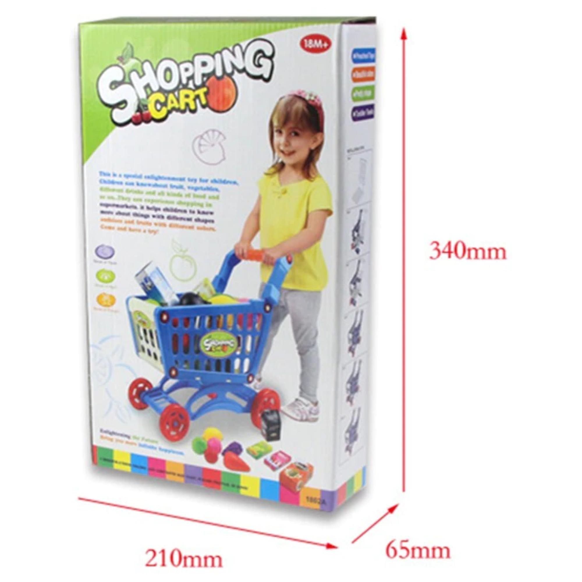 Juguete Set Carrito De Compras Con Accesorios 56 Piezas Rosado-3