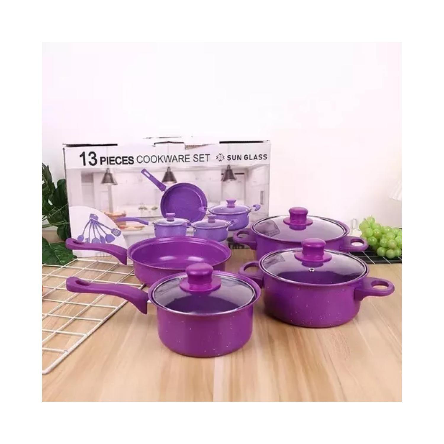 Juego De Ollas Bateria De Cocina 4 Piezas Antiadherente Utencilios-5