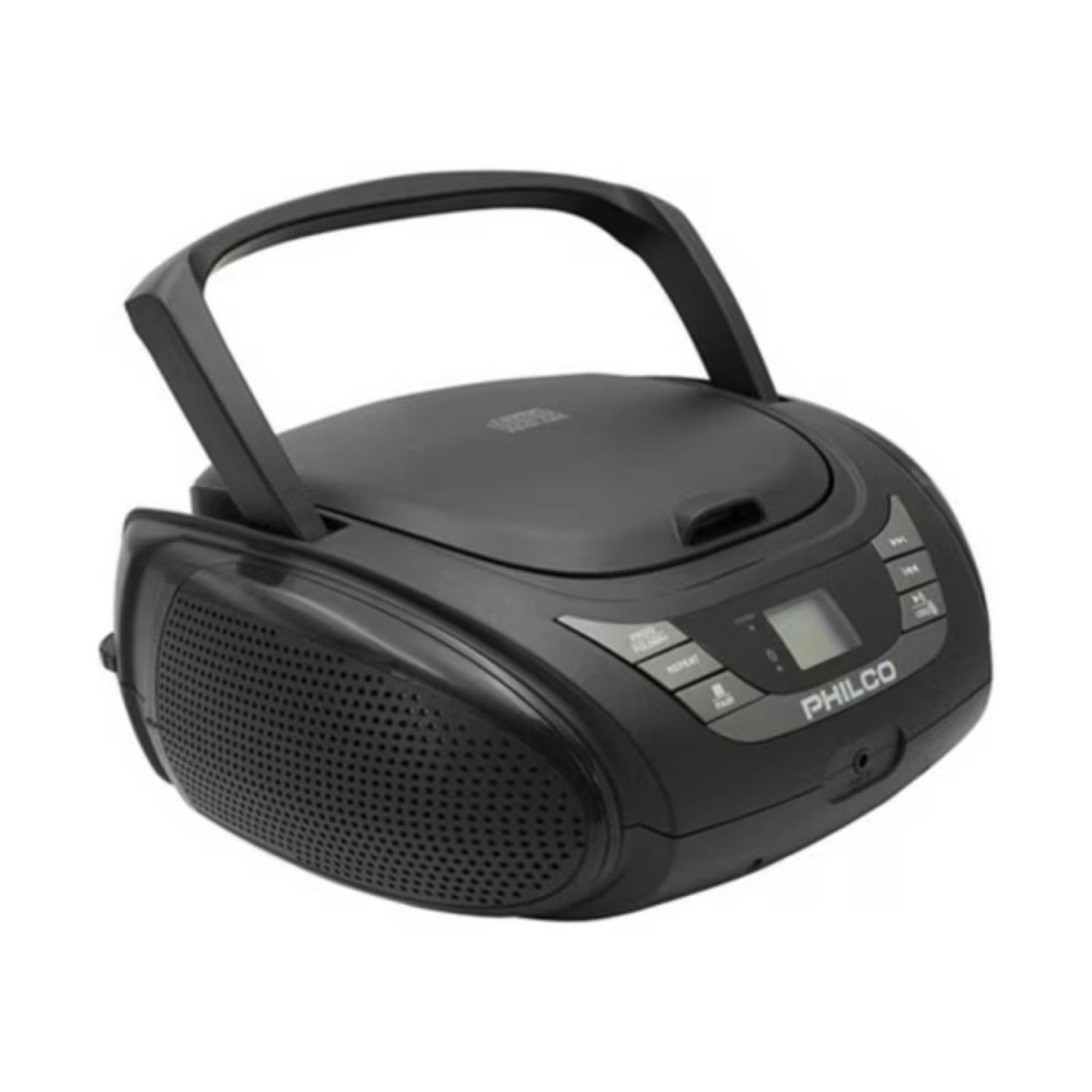 Radio Parlante Retro Bluetooth CD USB AUX Negro 2120B-2