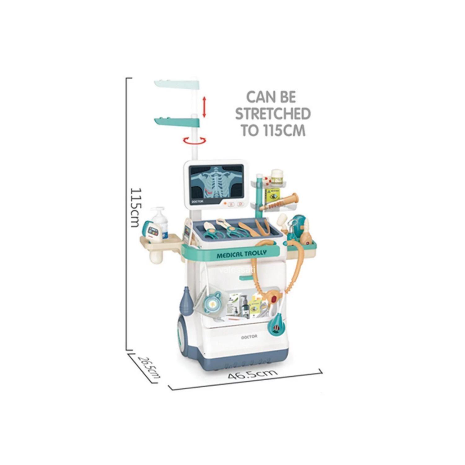 Juguete Kit Medico Mesa Con 26 Accesorios Multifuncional Infantil-3