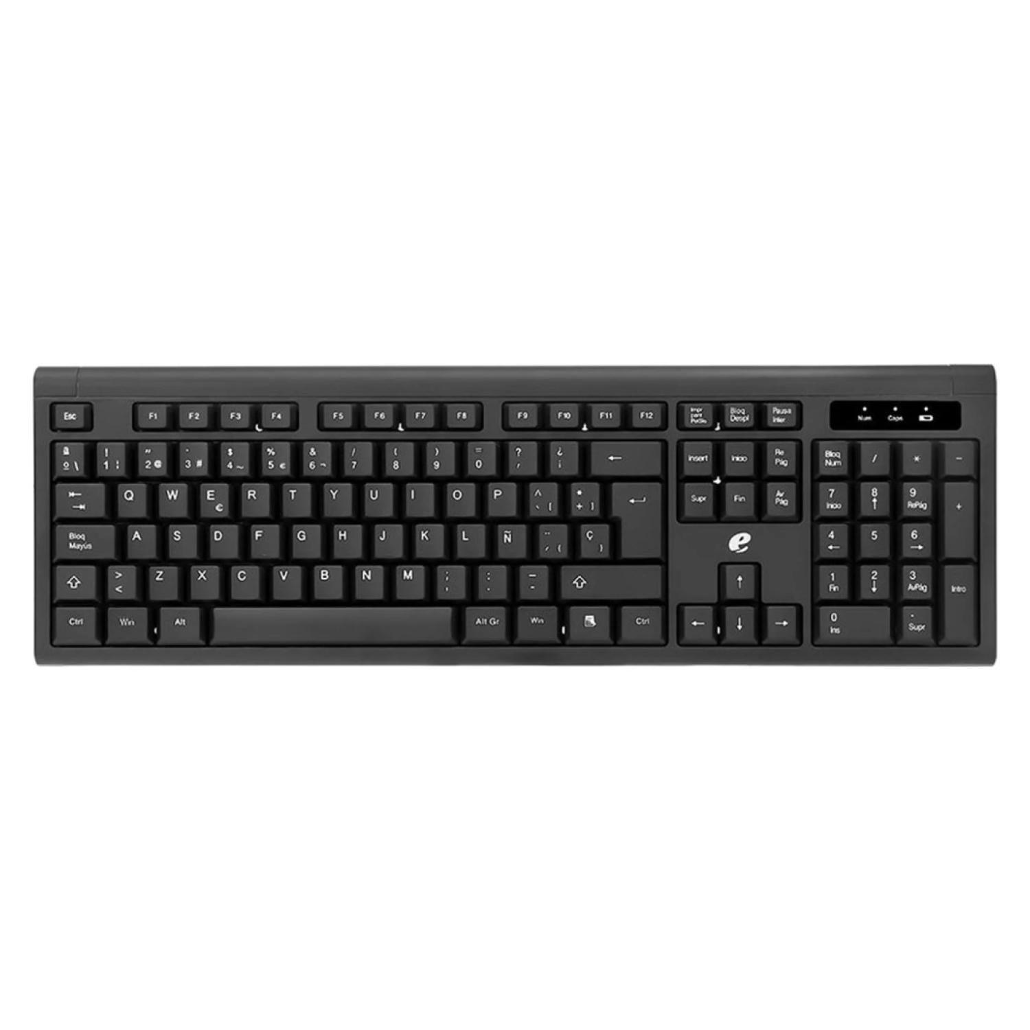 Kit Teclado Y Mouse Inalambrico USB Negro EKW111-0