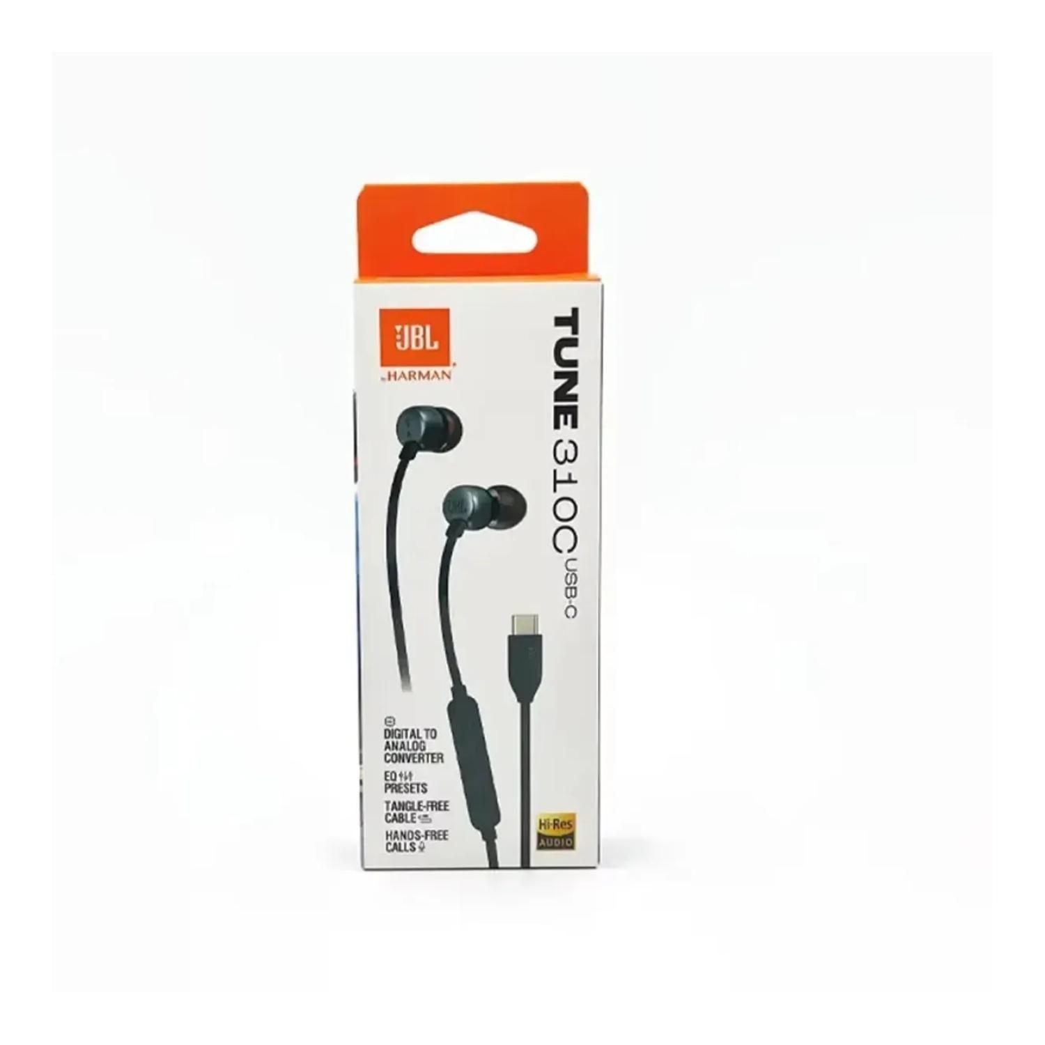 Audifonos Alambrico USB C Manos Libres Negro Tune 310C JBL-2
