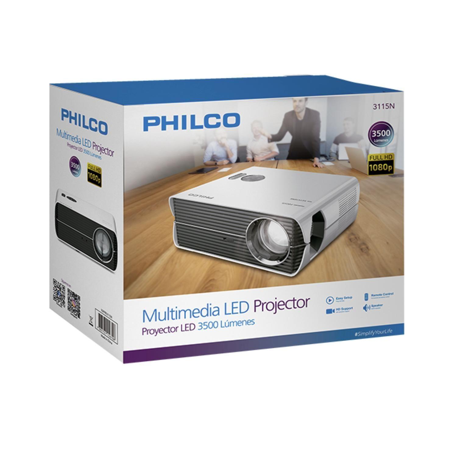 Video Proyector 3500 Lumenes FHD HDMI USB Gris 3115N -3