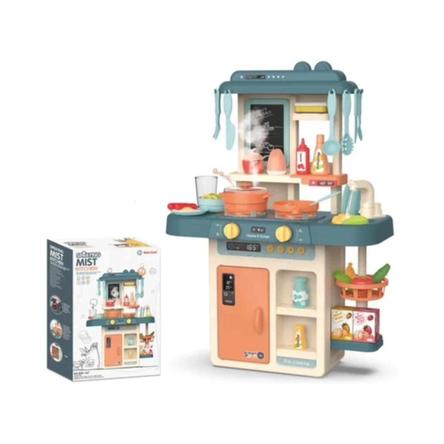 Juguete Set Cocina 42 Piezas Luz Sonido Azul Infantil 63Cm-2