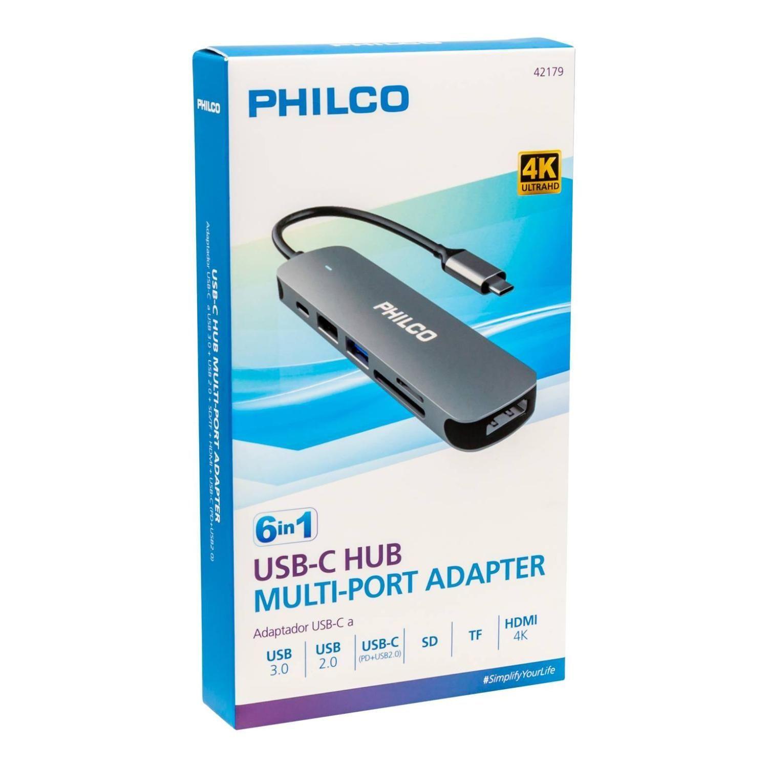 Adaptador HUB USB C Multipuertos 6 En 1 B61284-3
