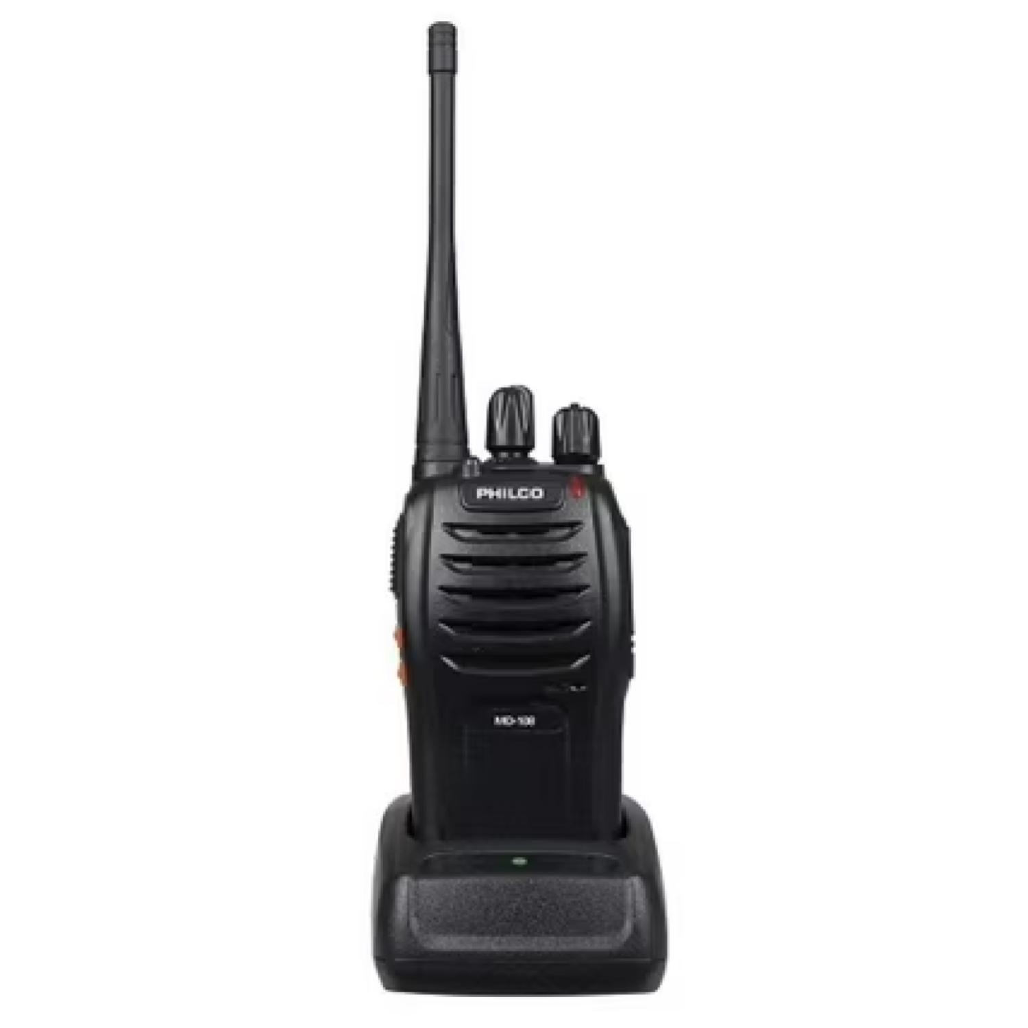 Kit 2 Radios Transmisores Walkie Talkie 16Kms Negro -2