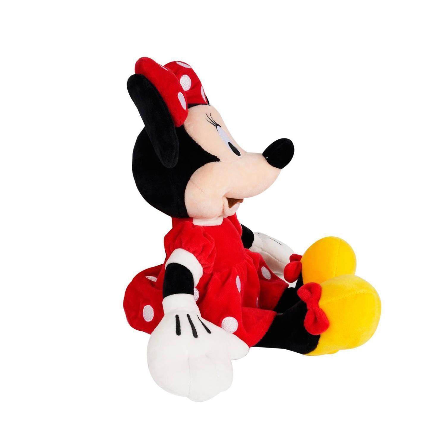 Juguete Peluche Minnie Mouse 30Cm Vestido Rojo Infantil-1