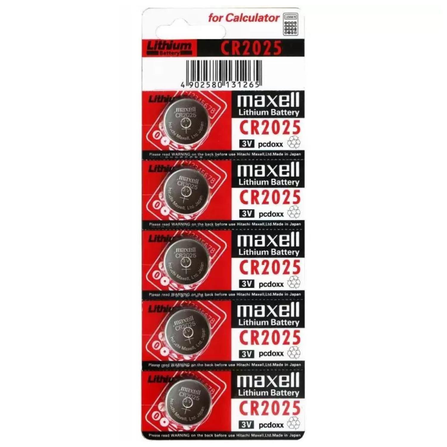 Pack 5 Pilas De Reloj CR2025 3V XC2025 -3