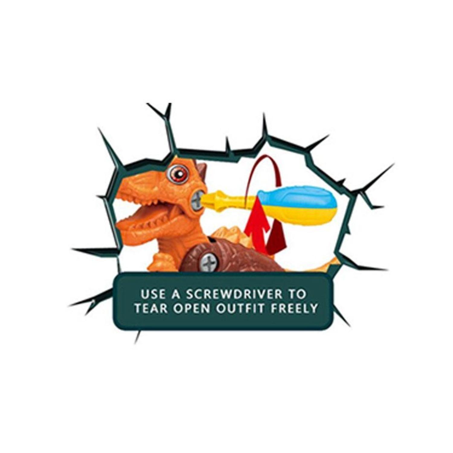 Juguete Set Dinosaurios Armables Accesorios Cabeza Caja Infantil-2