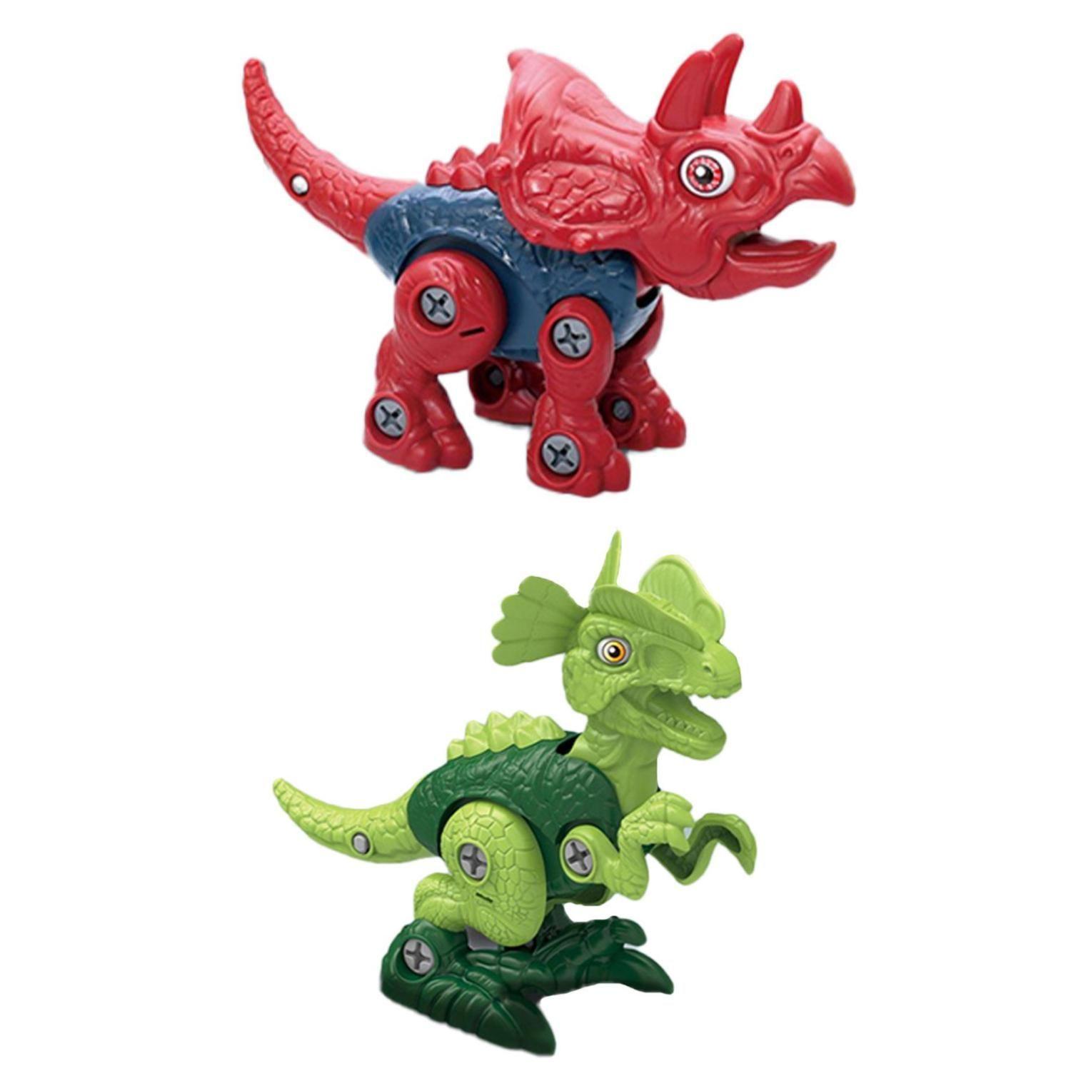 Juguete Set Dinosaurios Armables Accesorios Cabeza Caja Infantil-3