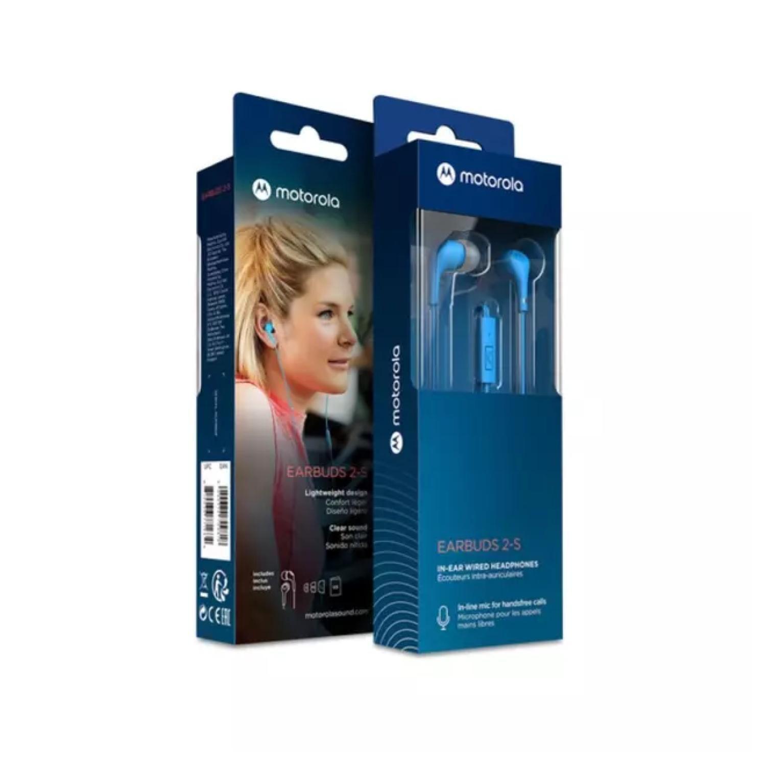 Audifono Manos Libres Jack 3.5 Azul Earbuds 2 -2