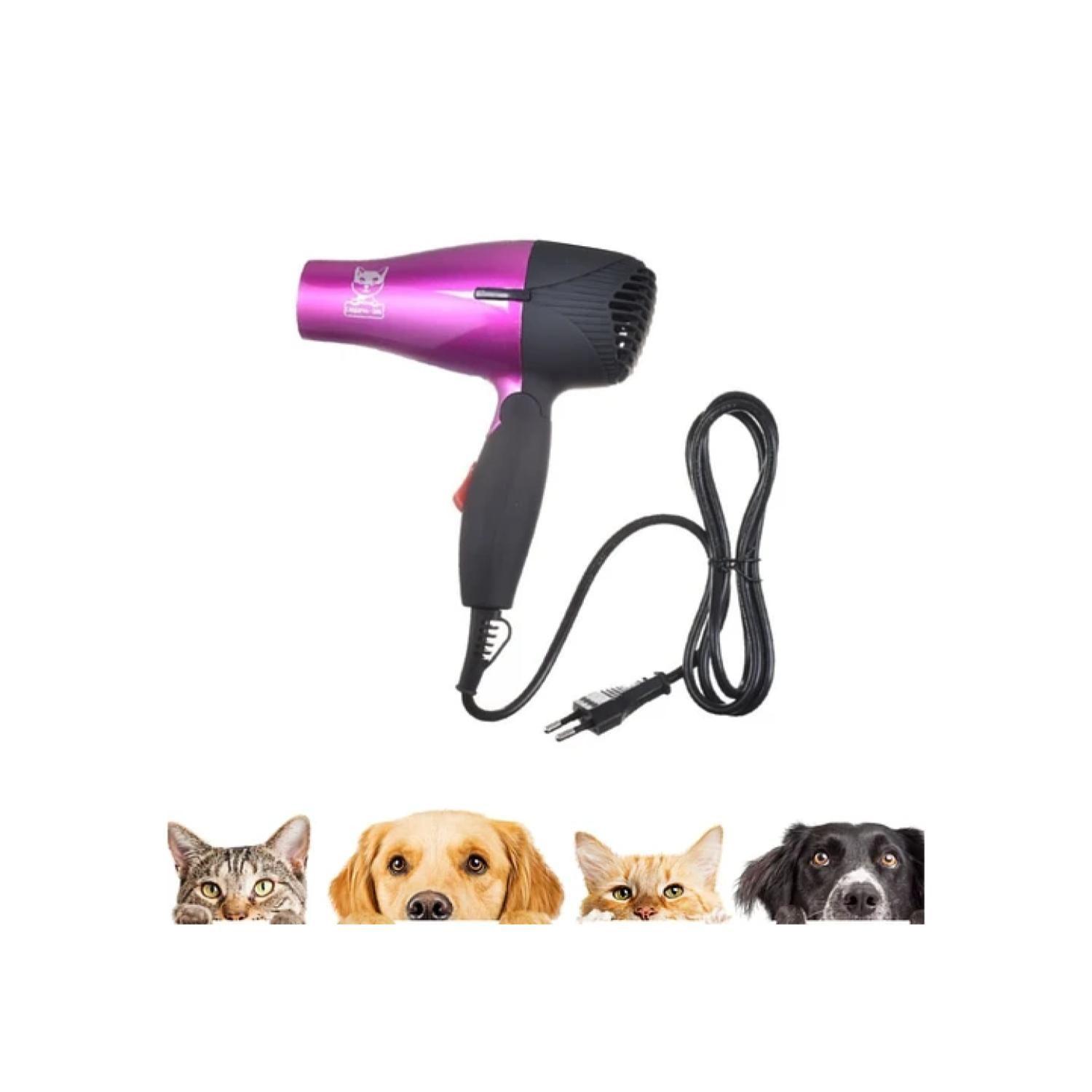 Secador De Pelo Portatil 1500W Rosado Perros Gatos Mascotas-2
