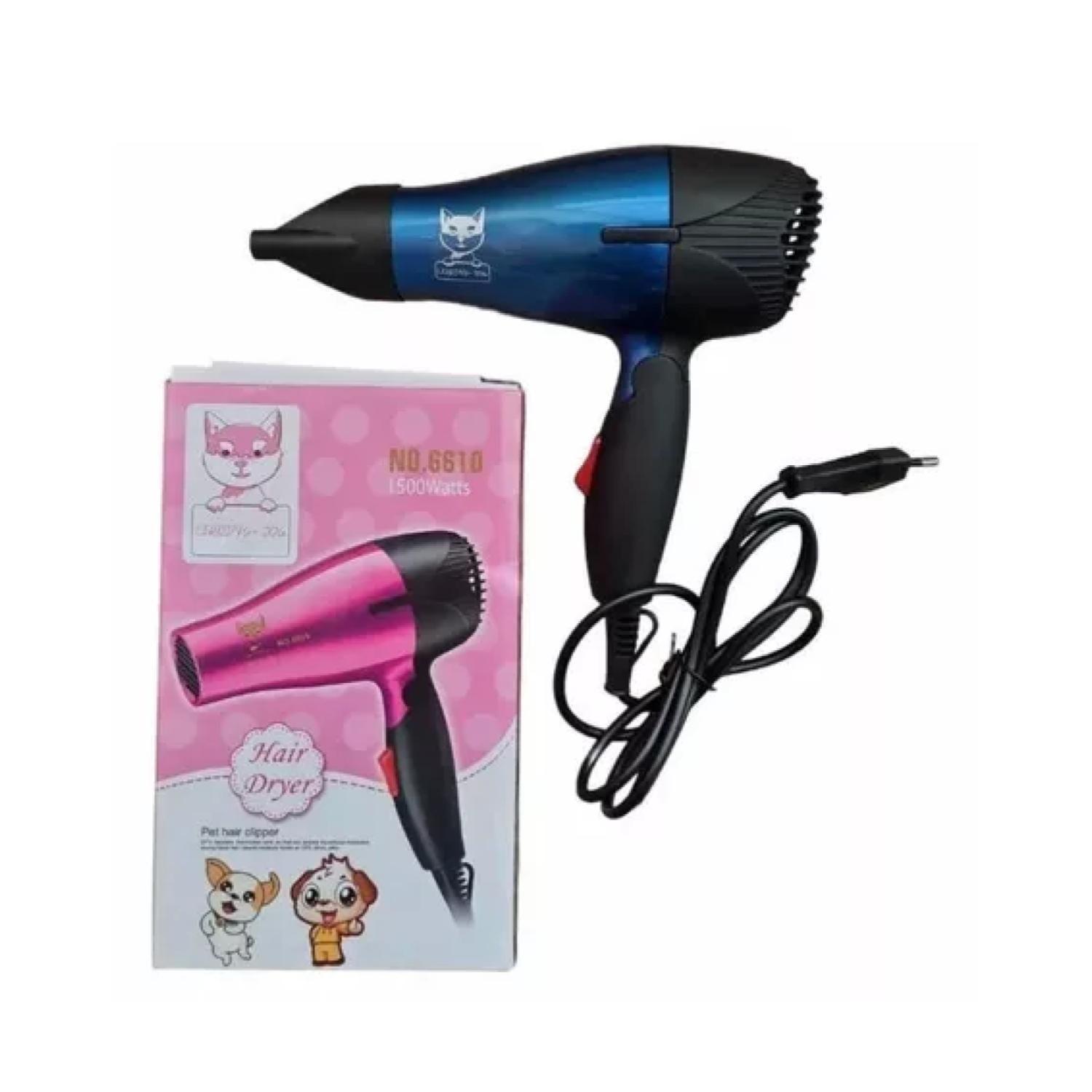 Secador De Pelo Portatil 1500W Rosado Perros Gatos Mascotas-4