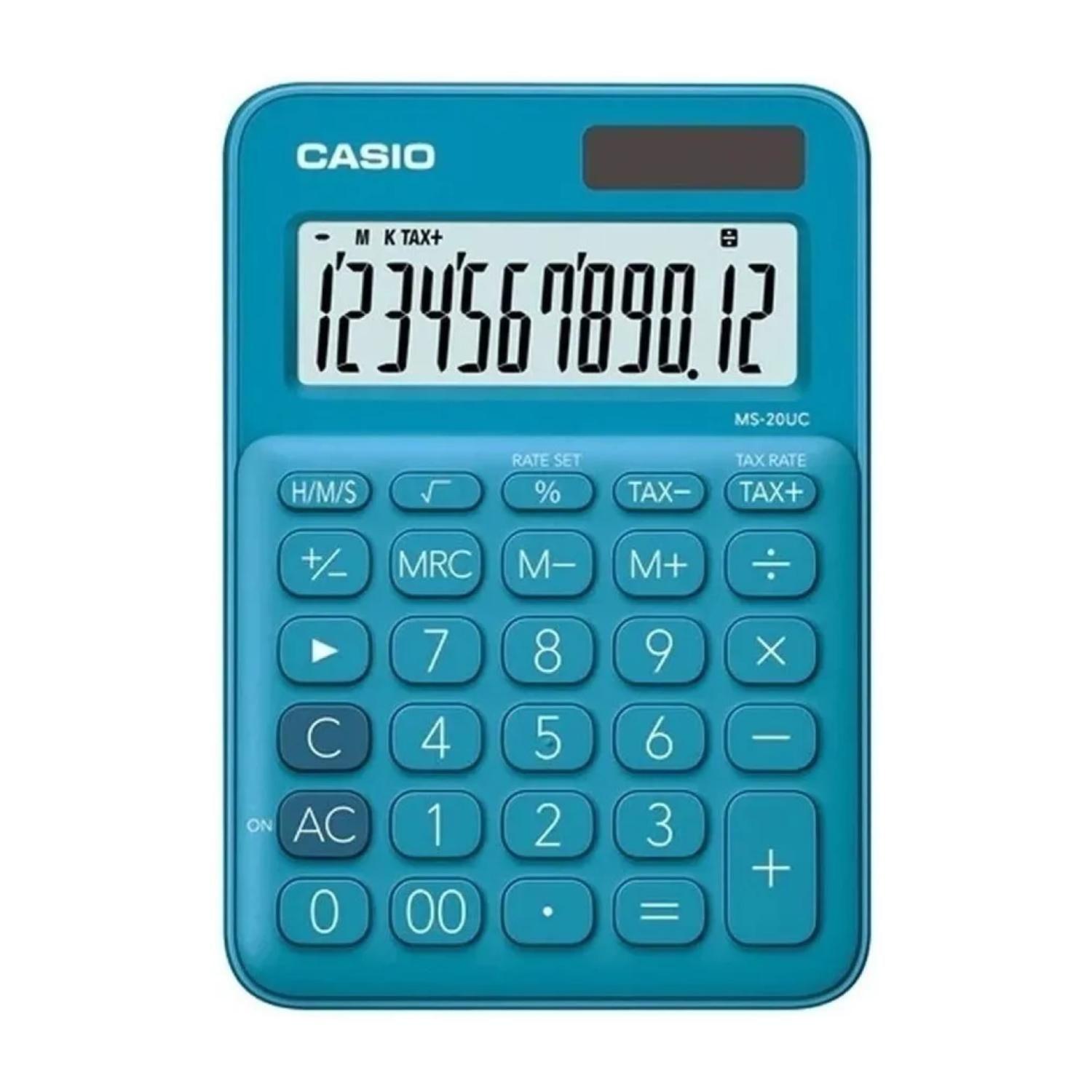 Calculadora De Escritorio 12 Digitos Azul MS-20UC-0