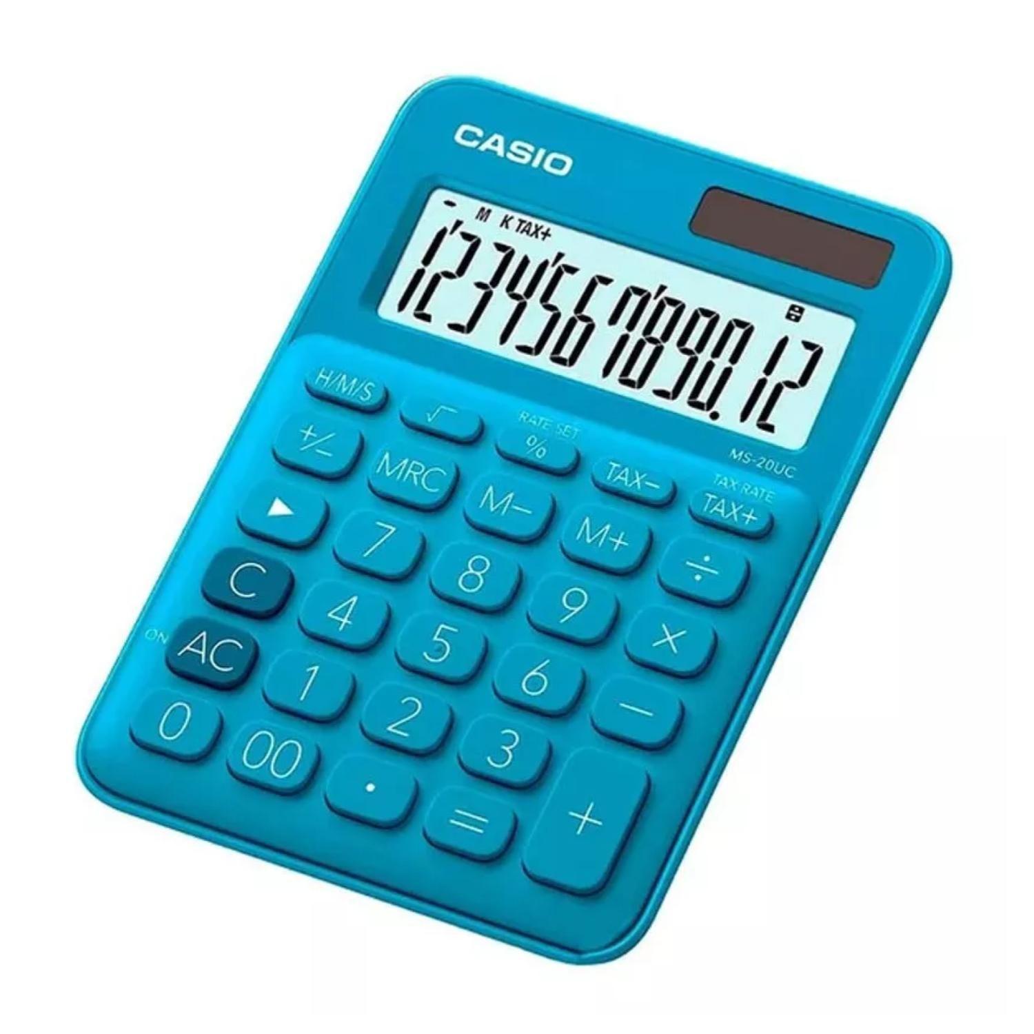 Calculadora De Escritorio 12 Digitos Azul MS-20UC-1